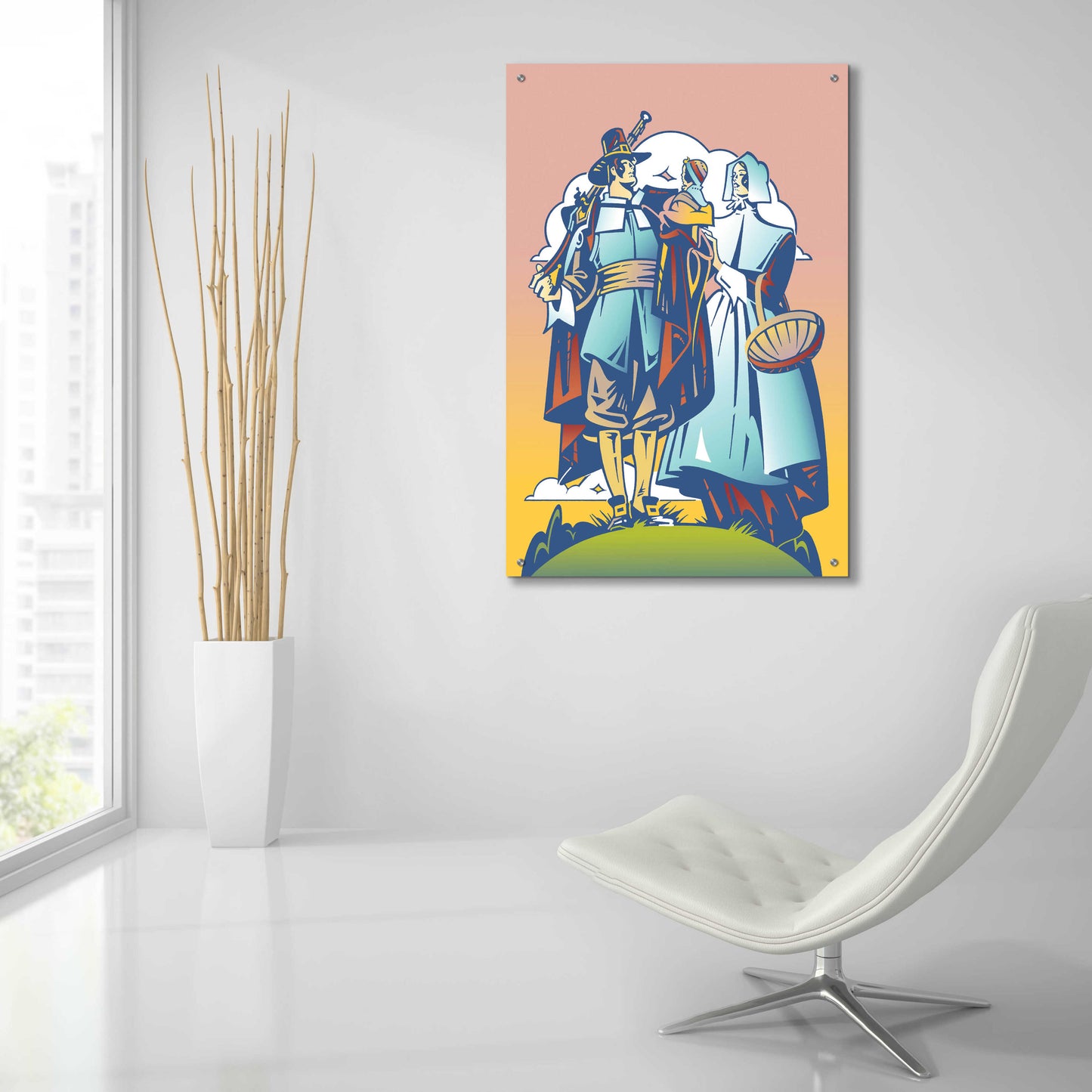 Epic Art 'New Pilgrim' by David Chestnutt, Acrylic Glass Wall Art,24x36