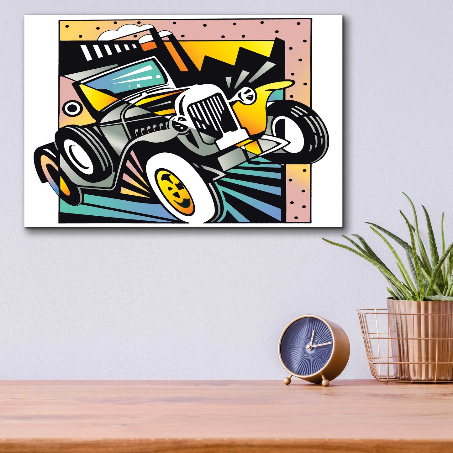 Epic Art 'Old Auto' by David Chestnutt, Acrylic Glass Wall Art,16x12