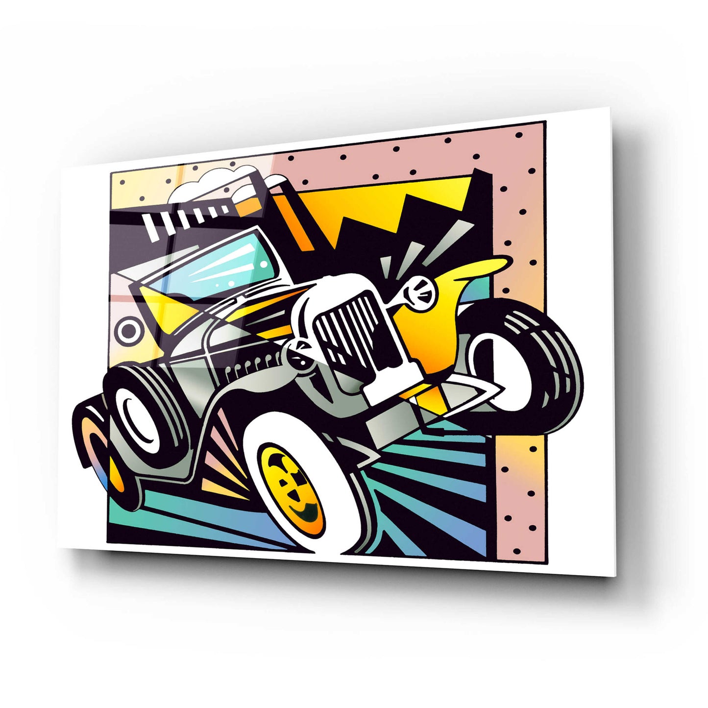 Epic Art 'Old Auto' by David Chestnutt, Acrylic Glass Wall Art,24x16