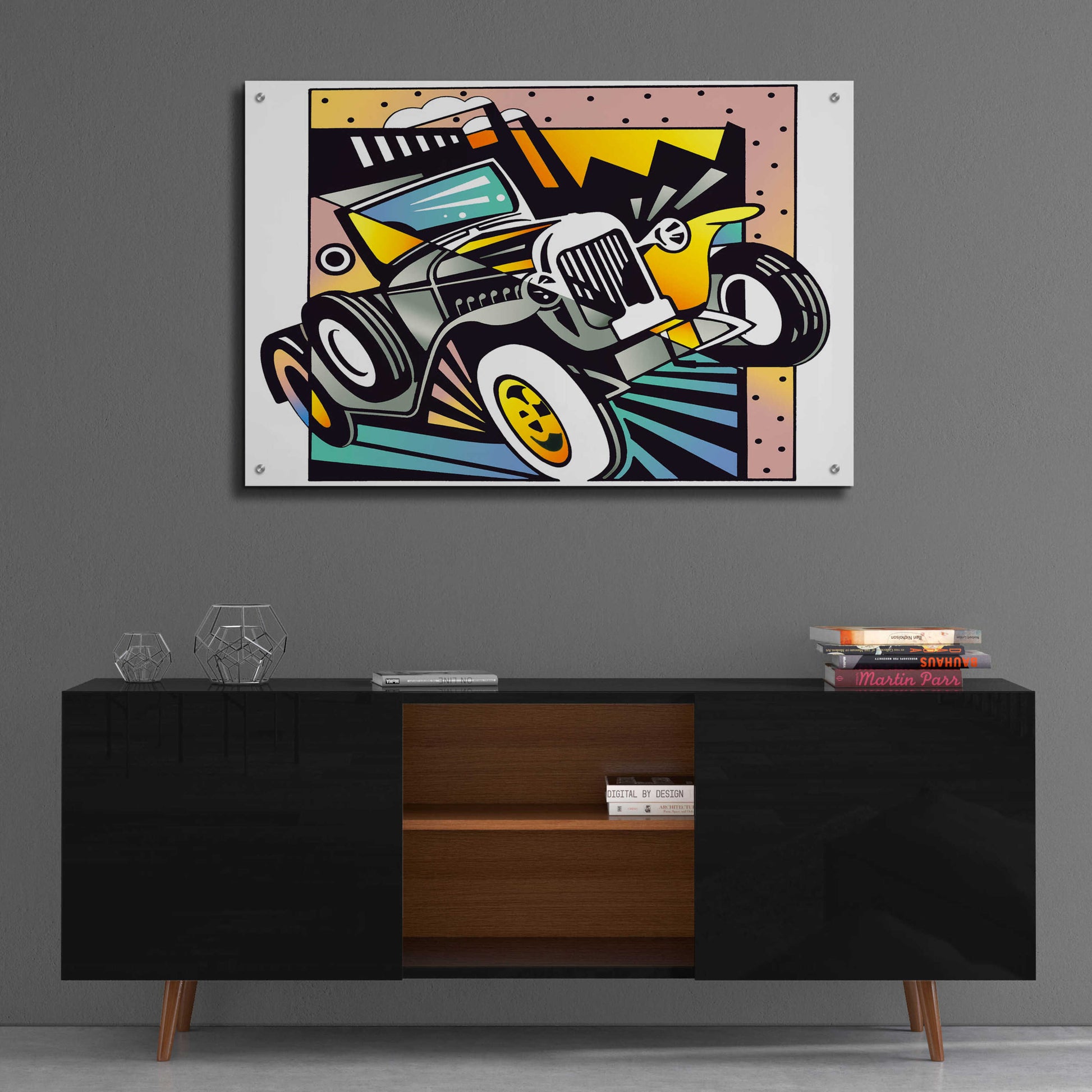 Epic Art 'Old Auto' by David Chestnutt, Acrylic Glass Wall Art,36x24