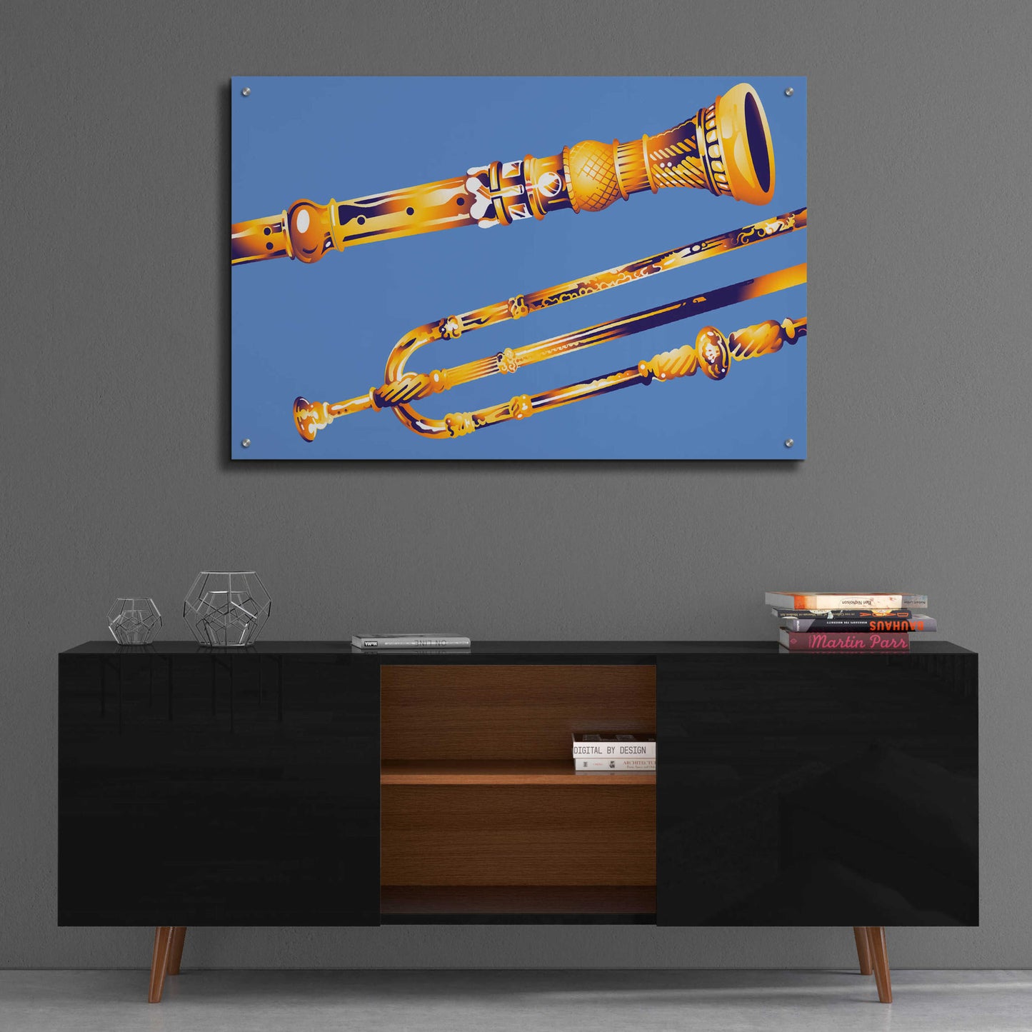 Epic Art 'Old Instruments' by David Chestnutt, Acrylic Glass Wall Art,36x24