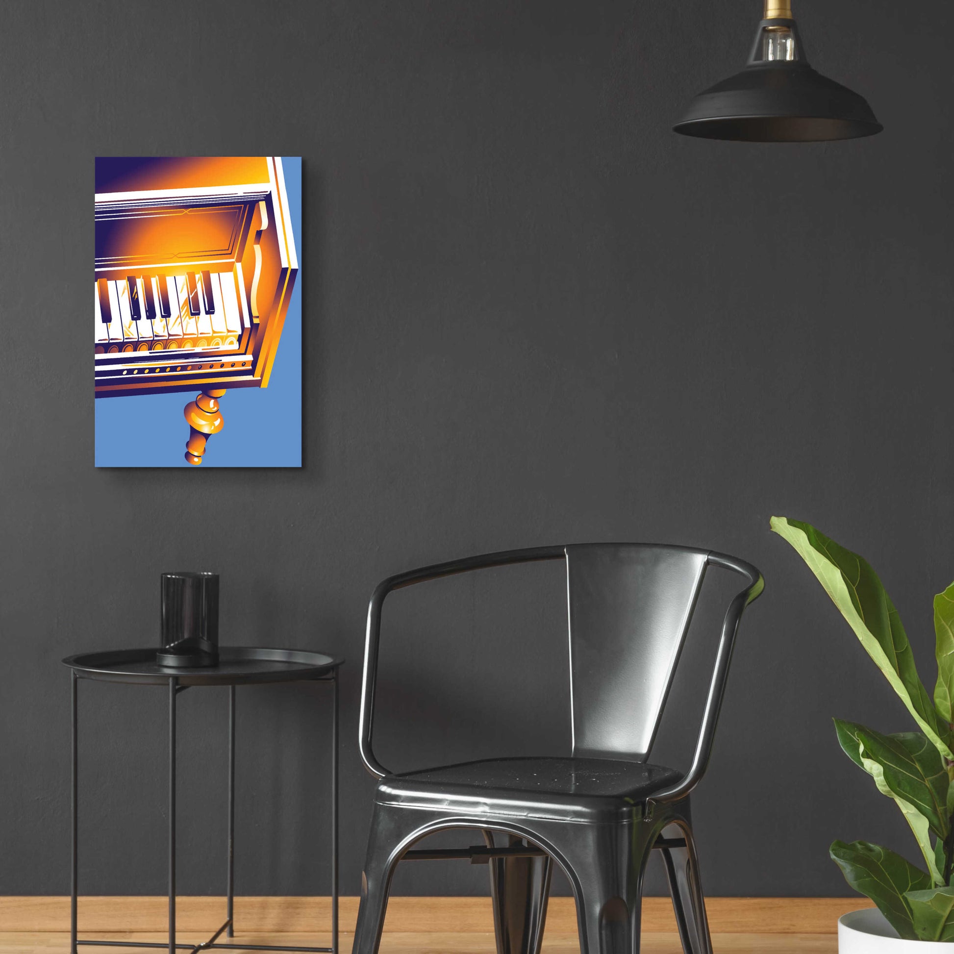 Epic Art 'Old Piano' by David Chestnutt, Acrylic Glass Wall Art,16x24