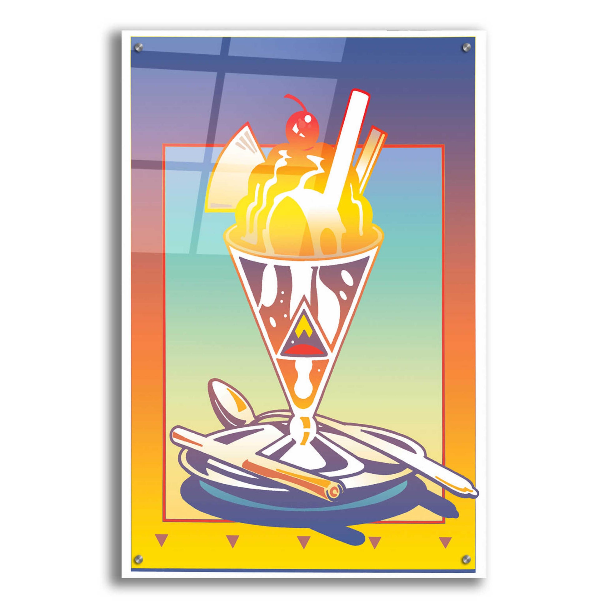 Epic Art 'Sunday Bloody Sundae' by David Chestnutt, Acrylic Glass Wall Art,24x36