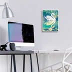 Epic Art 'Swan' by David Chestnutt, Acrylic Glass Wall Art,12x16