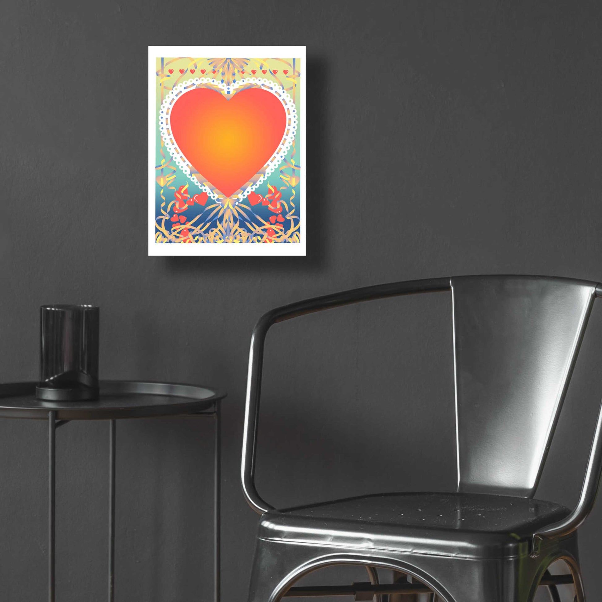 Epic Art 'Valentine Heart' by David Chestnutt, Acrylic Glass Wall Art,12x16