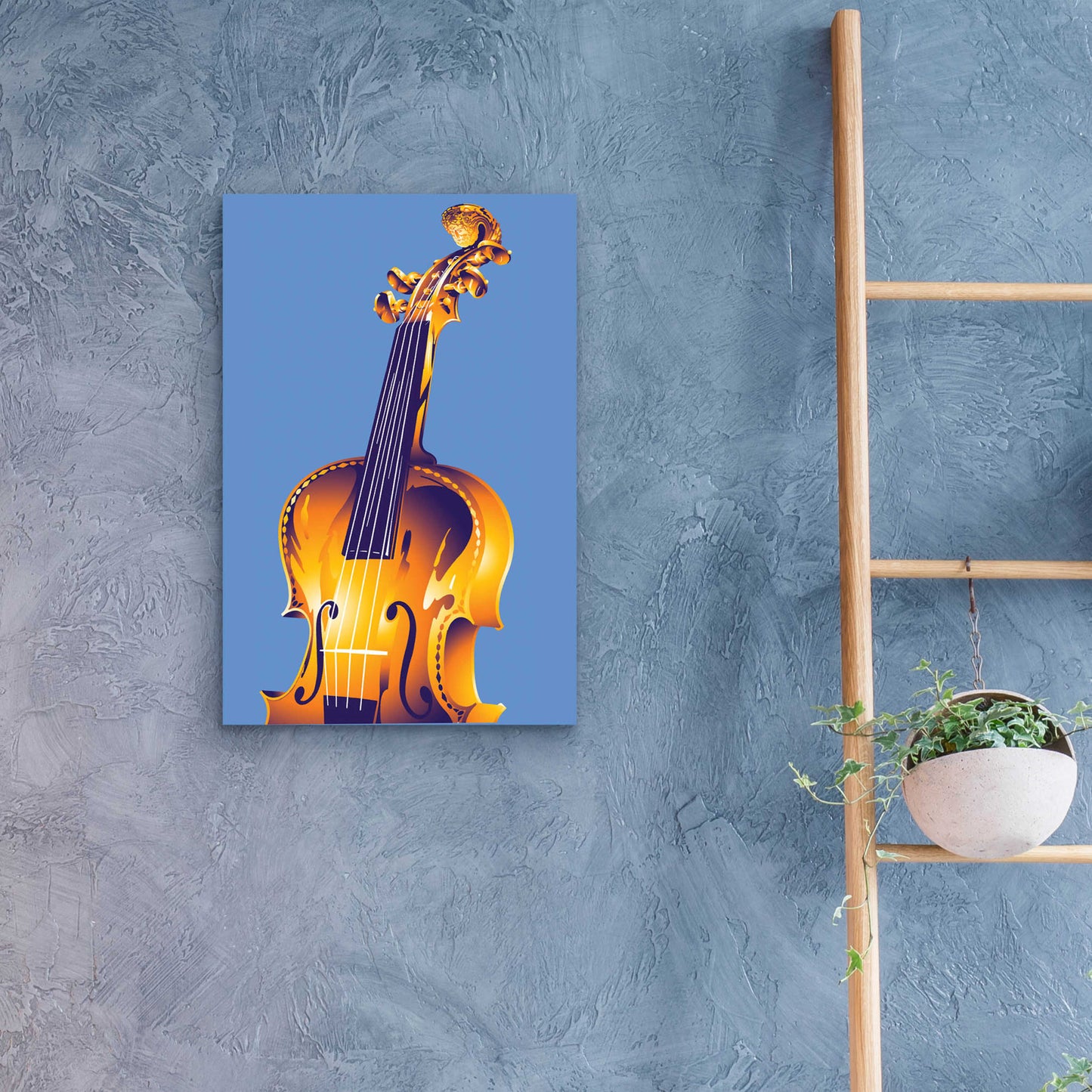 Epic Art 'Violin' by David Chestnutt, Acrylic Glass Wall Art,16x24