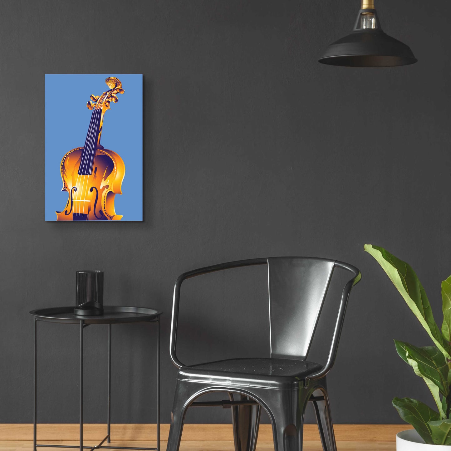 Epic Art 'Violin' by David Chestnutt, Acrylic Glass Wall Art,16x24