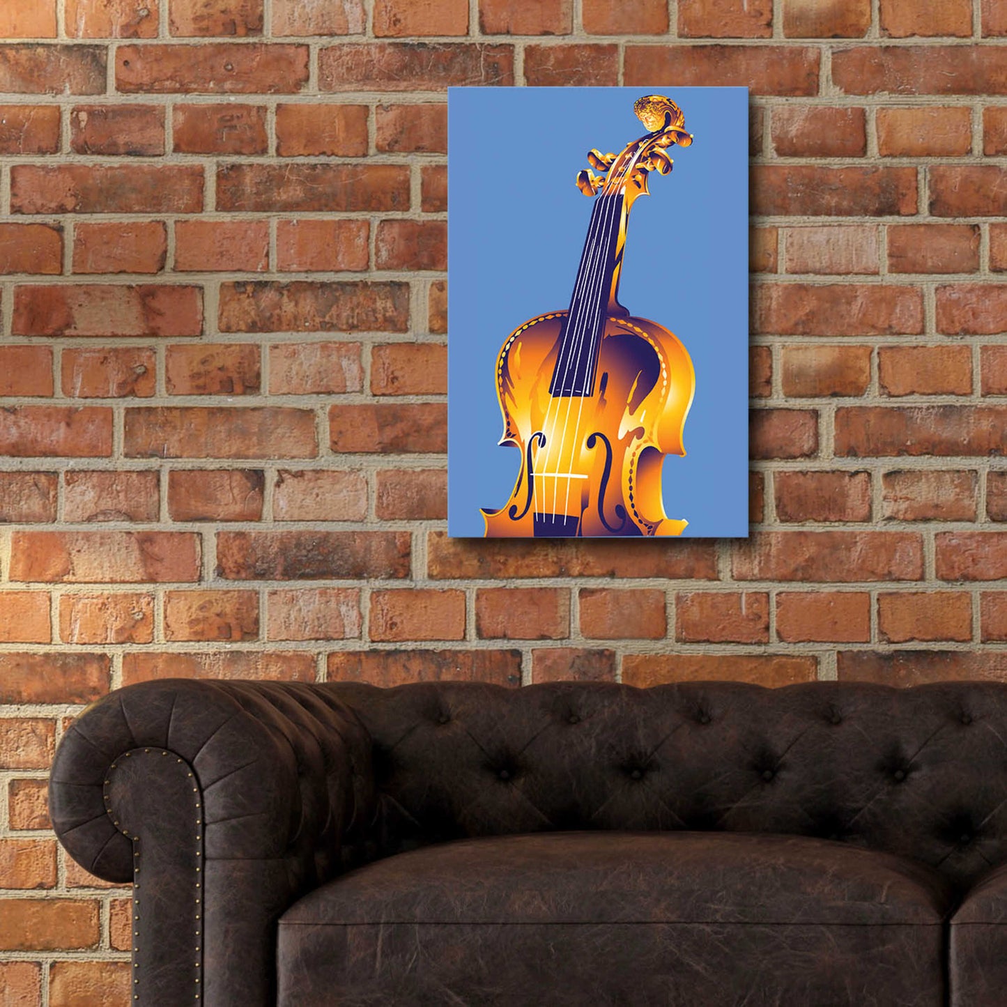 Epic Art 'Violin' by David Chestnutt, Acrylic Glass Wall Art,16x24