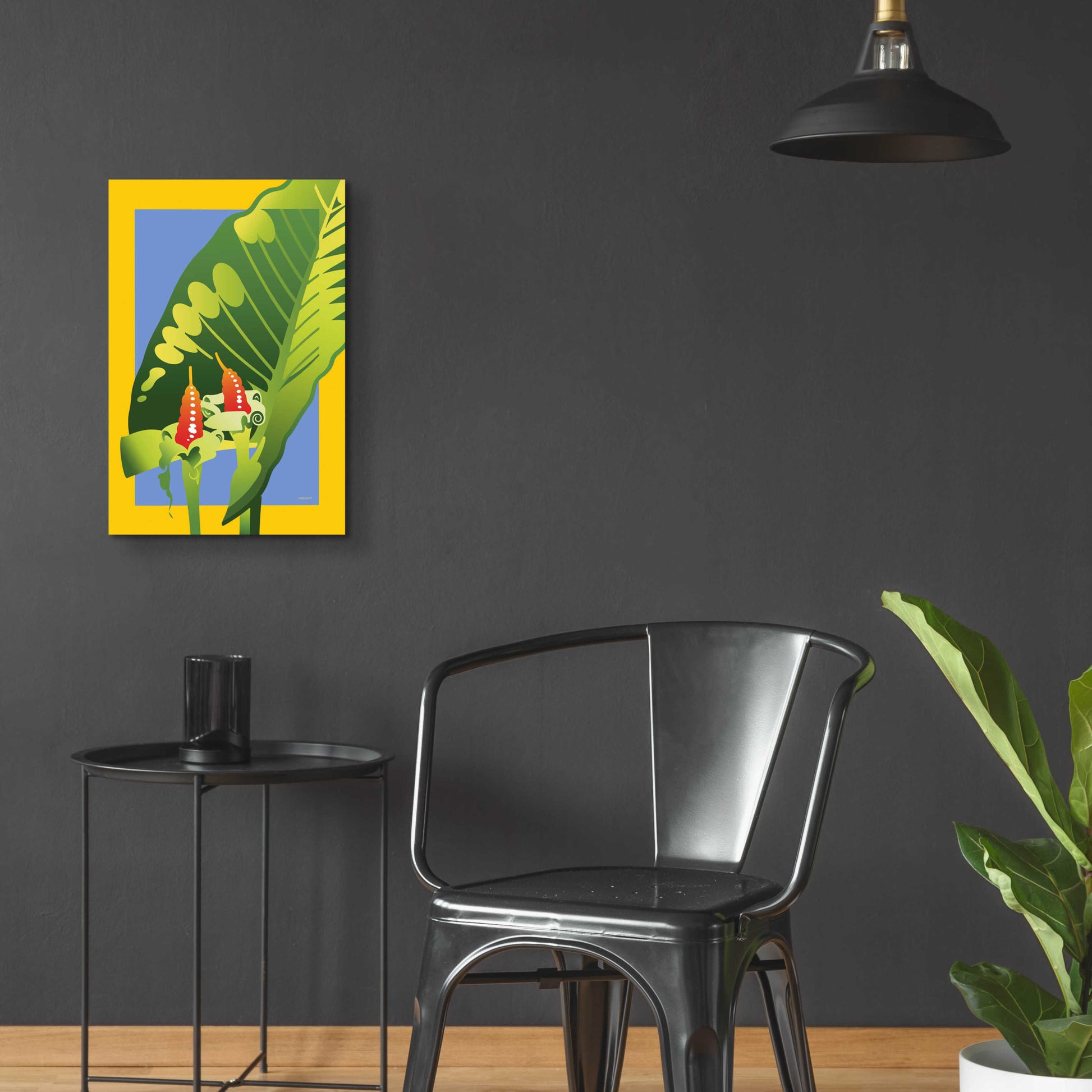 Epic Art 'Alocasia' by David Chestnutt, Acrylic Glass Wall Art,16x24