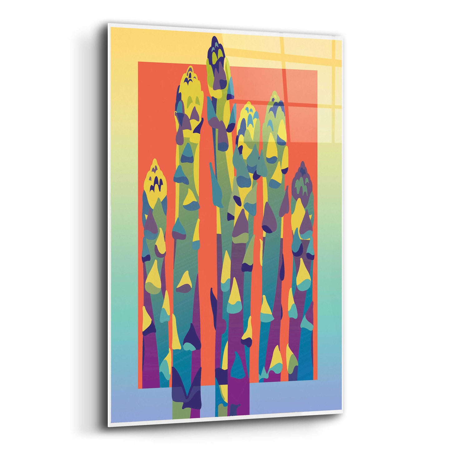 Epic Art 'Asparagus' by David Chestnutt, Acrylic Glass Wall Art,12x16