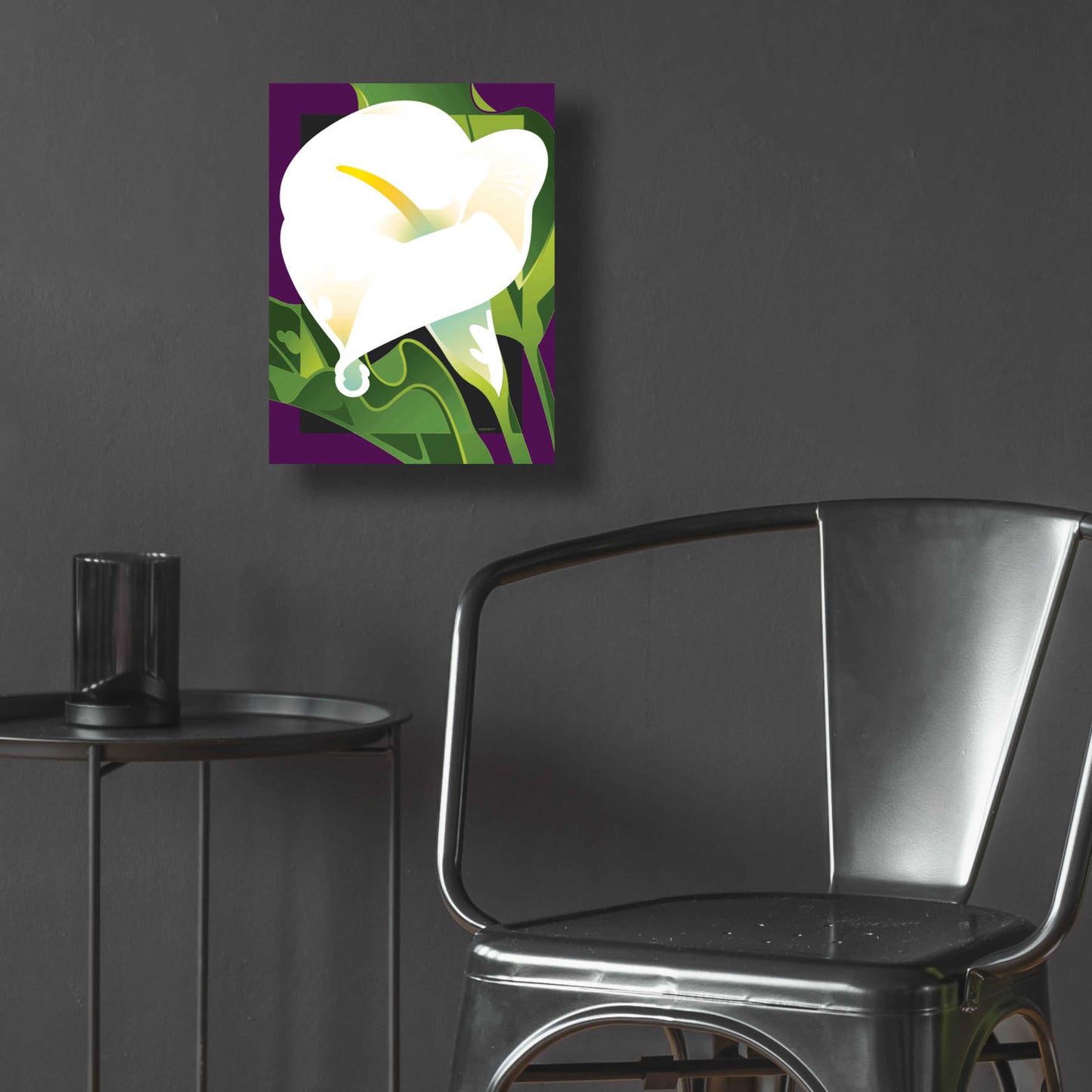 Epic Art 'Calla Lily' by David Chestnutt, Acrylic Glass Wall Art,12x16