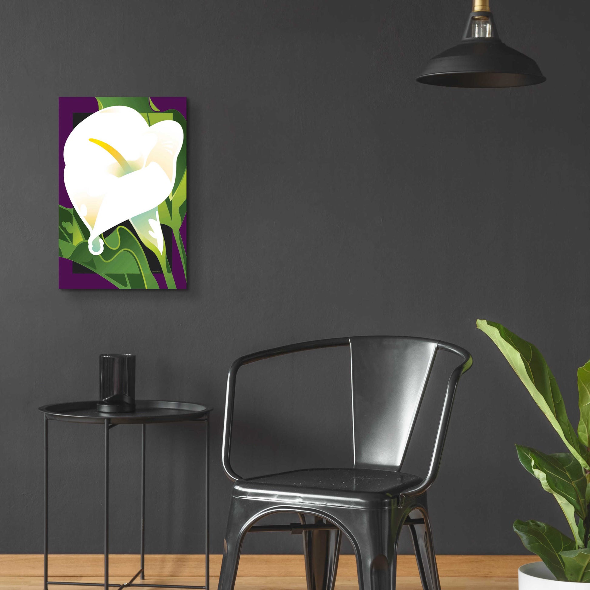 Epic Art 'Calla Lily' by David Chestnutt, Acrylic Glass Wall Art,16x24