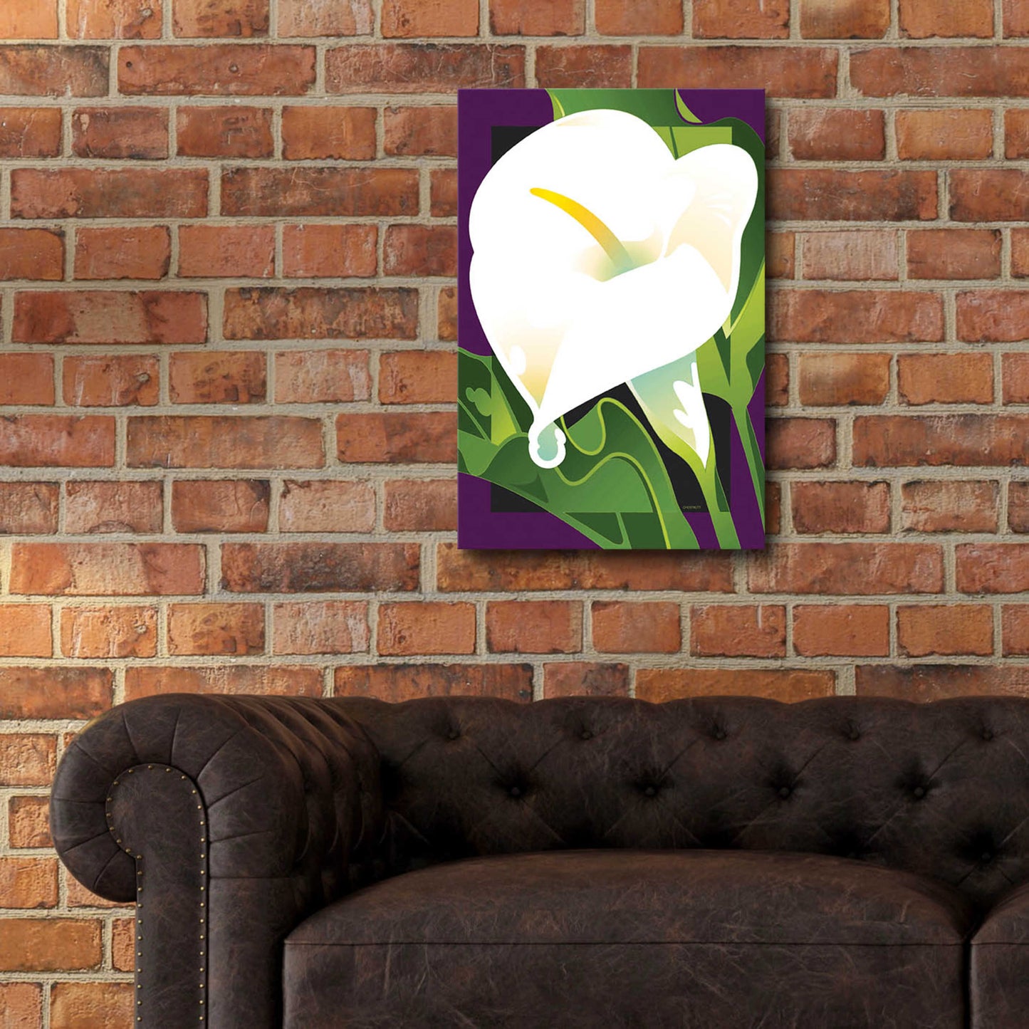 Epic Art 'Calla Lily' by David Chestnutt, Acrylic Glass Wall Art,16x24