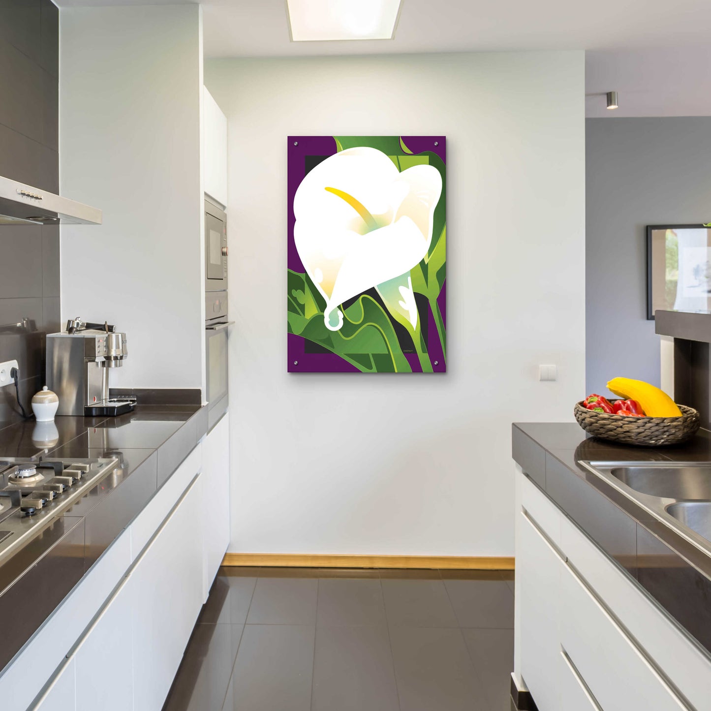 Epic Art 'Calla Lily' by David Chestnutt, Acrylic Glass Wall Art,24x36