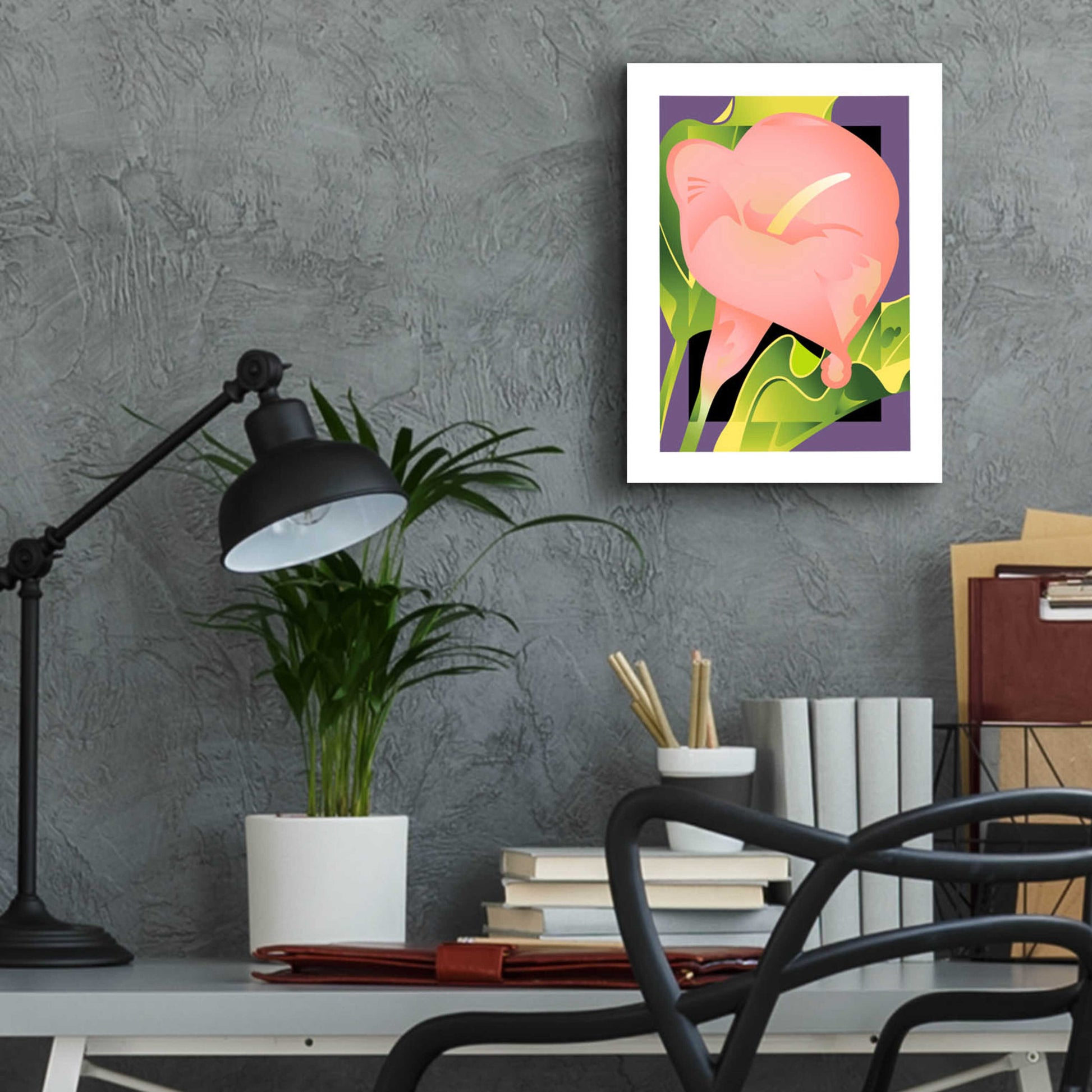 Epic Art 'Calla Pink' by David Chestnutt, Acrylic Glass Wall Art,12x16