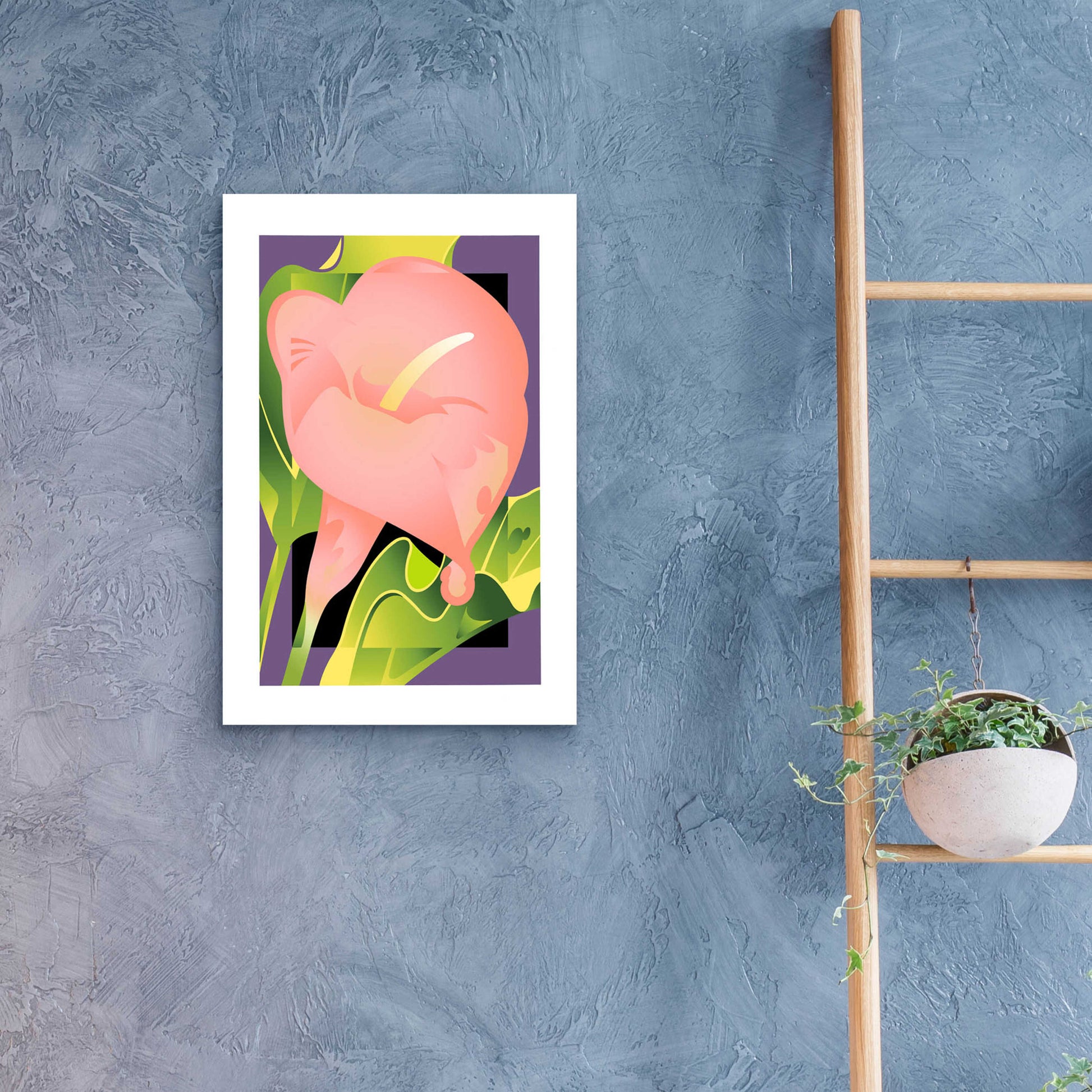 Epic Art 'Calla Pink' by David Chestnutt, Acrylic Glass Wall Art,16x24