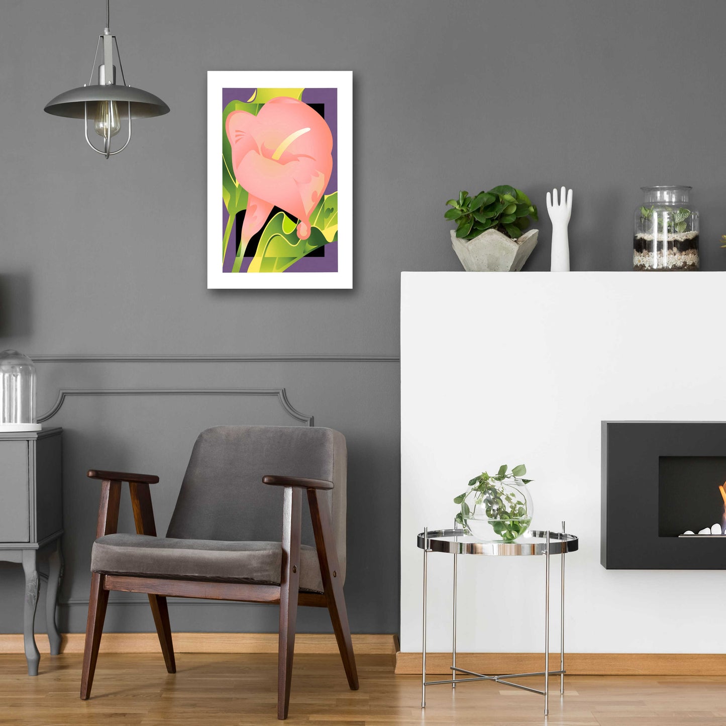 Epic Art 'Calla Pink' by David Chestnutt, Acrylic Glass Wall Art,16x24