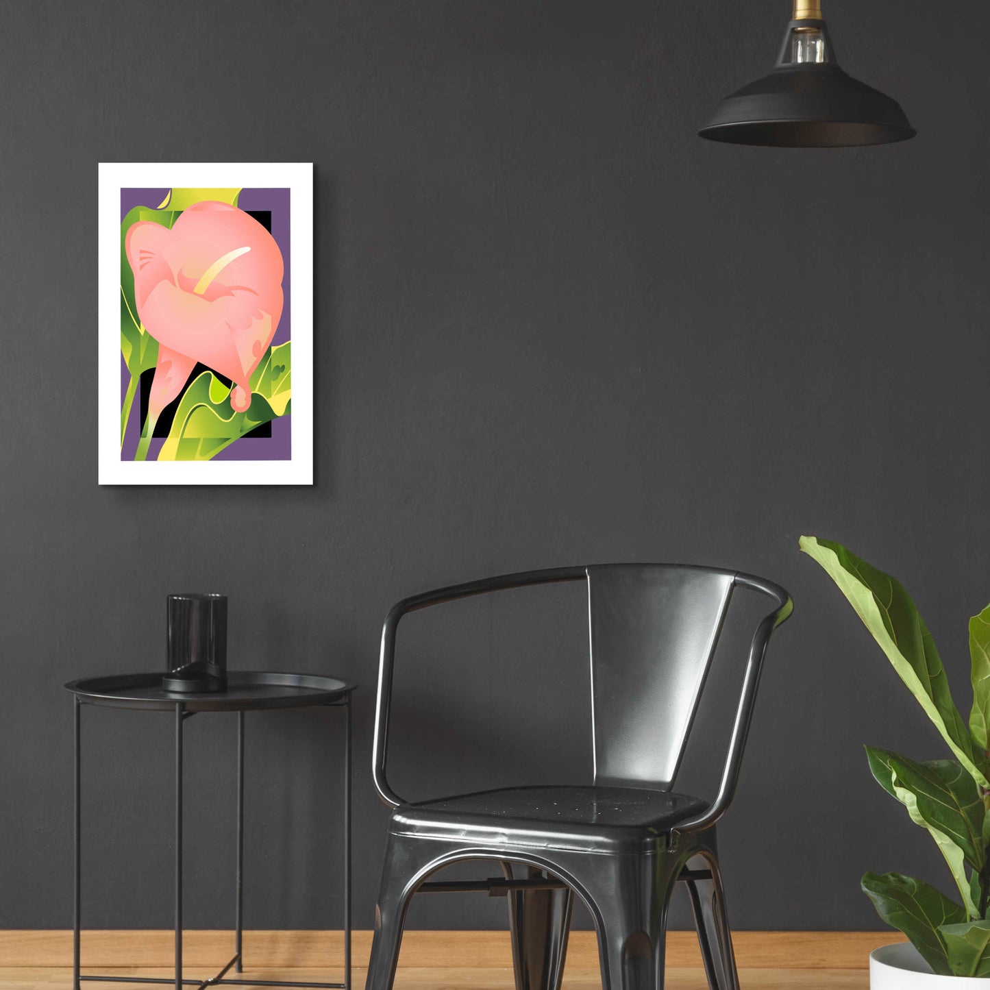 Epic Art 'Calla Pink' by David Chestnutt, Acrylic Glass Wall Art,16x24