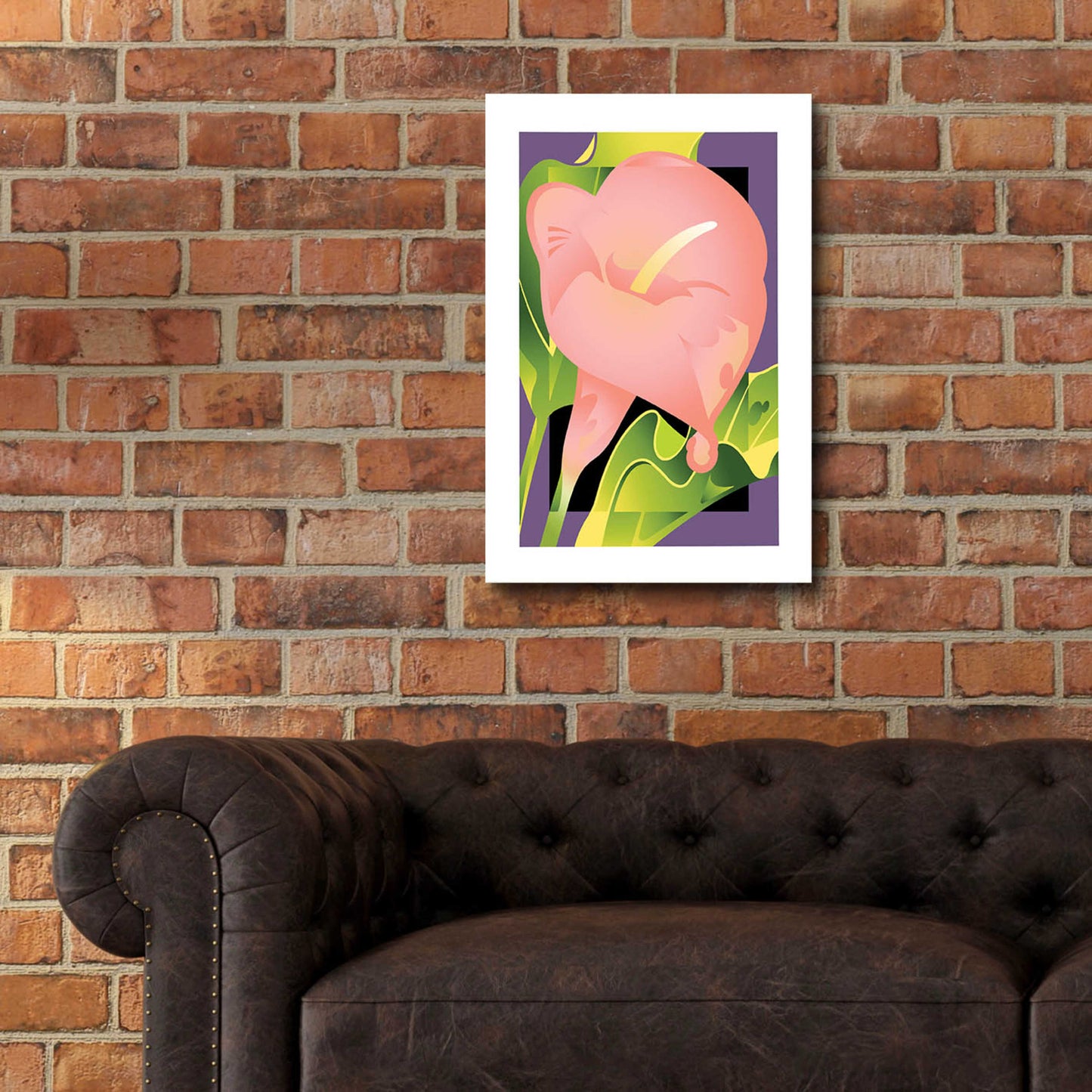 Epic Art 'Calla Pink' by David Chestnutt, Acrylic Glass Wall Art,16x24