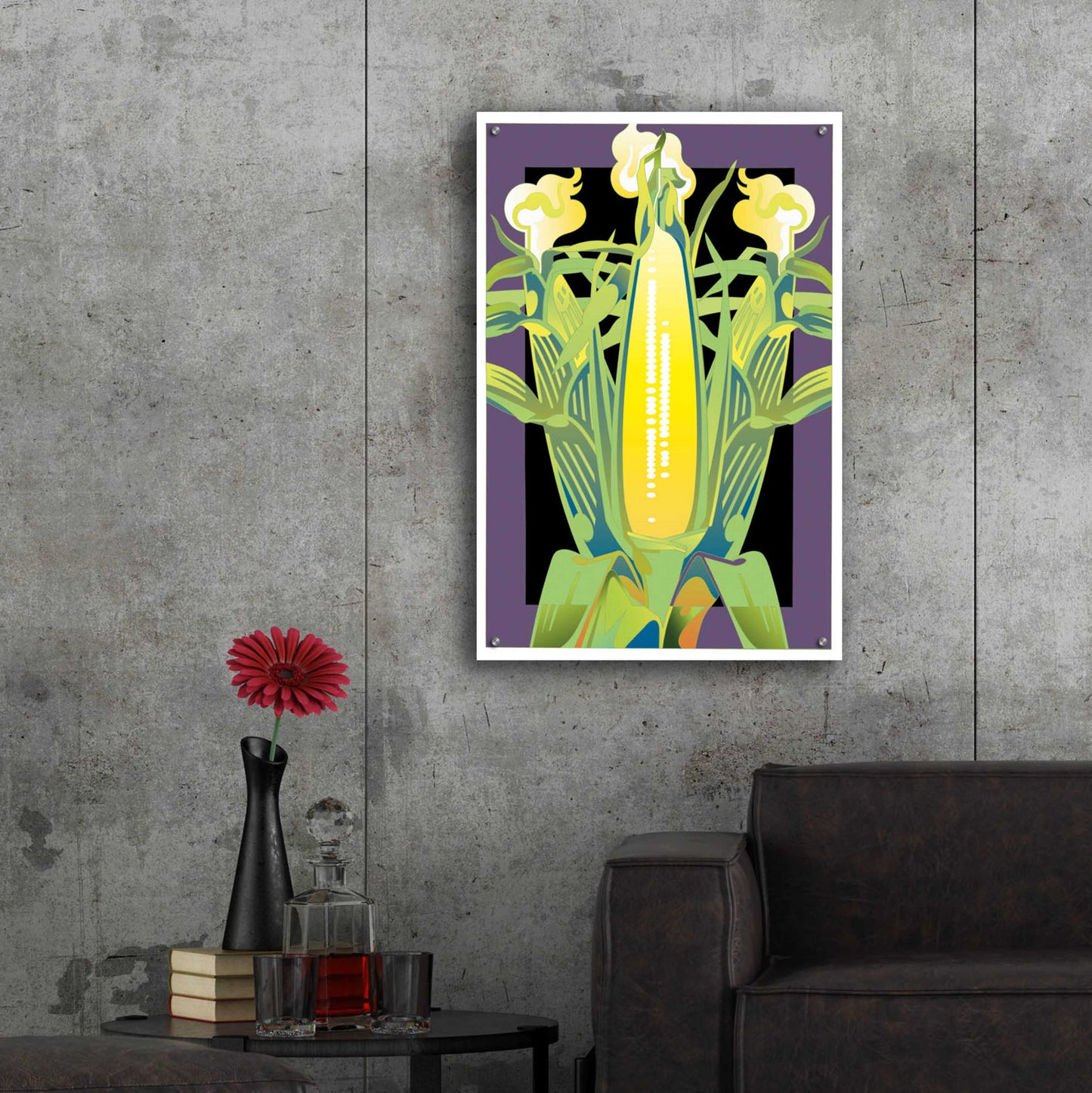 Epic Art 'Corn' by David Chestnutt, Acrylic Glass Wall Art,24x36