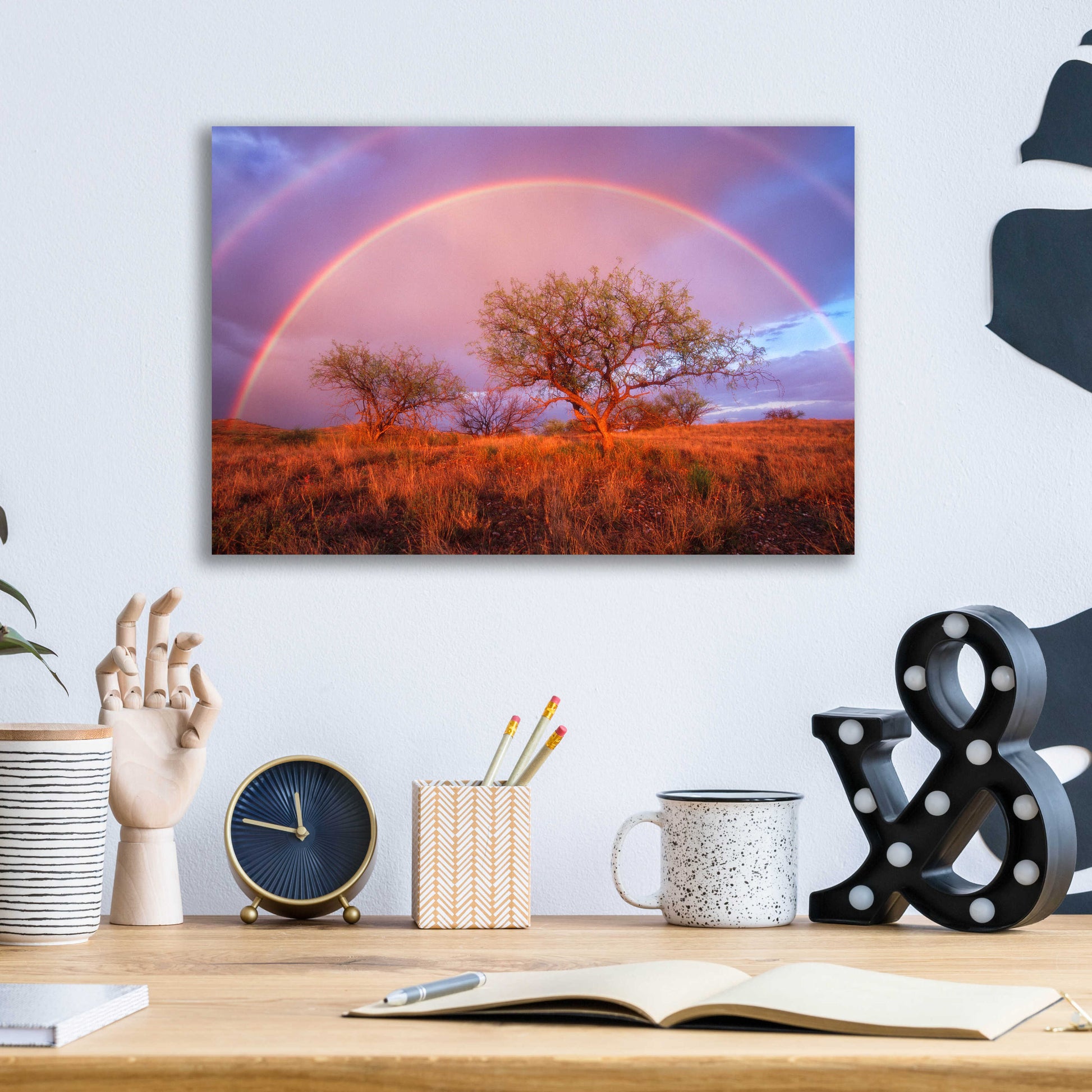 Epic Art 'Arizona Rainbow' by Thomas Haney, Acrylic Glass Wall Art,16x12