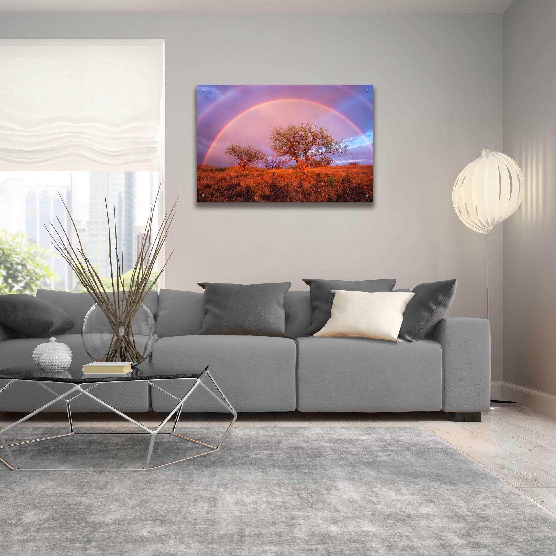 Epic Art 'Arizona Rainbow' by Thomas Haney, Acrylic Glass Wall Art,36x24