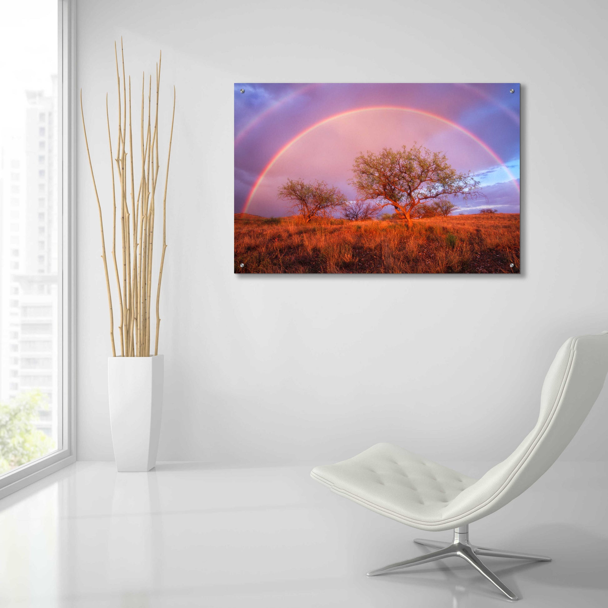 Epic Art 'Arizona Rainbow' by Thomas Haney, Acrylic Glass Wall Art,36x24