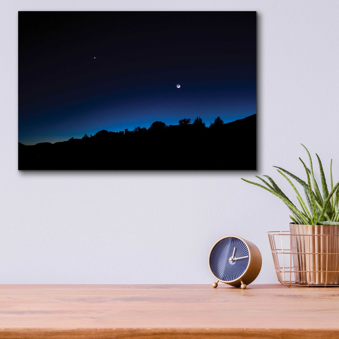 Epic Art 'Crescent Moon Zion' by Thomas Haney, Acrylic Glass Wall Art,16x12