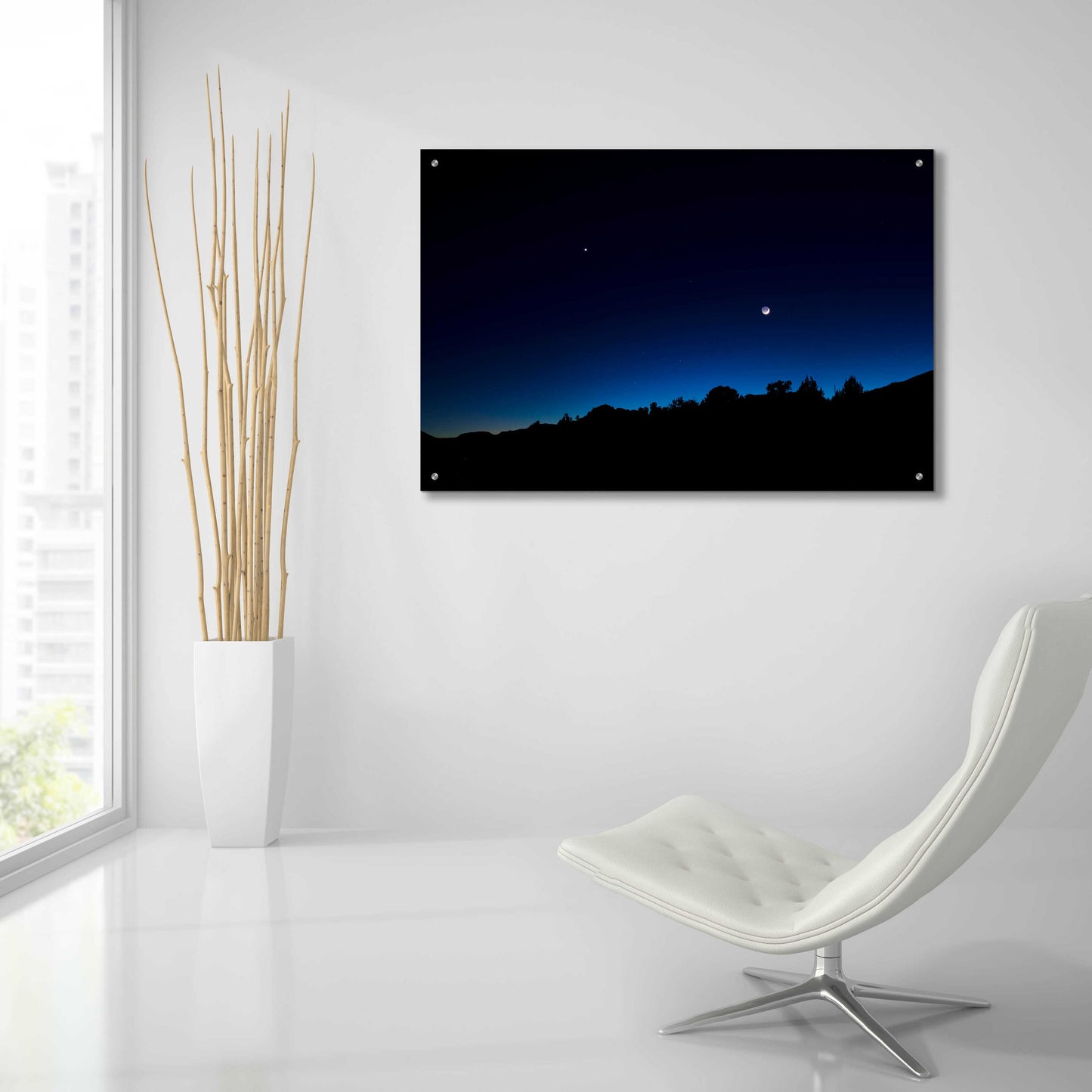 Epic Art 'Crescent Moon Zion' by Thomas Haney, Acrylic Glass Wall Art,36x24