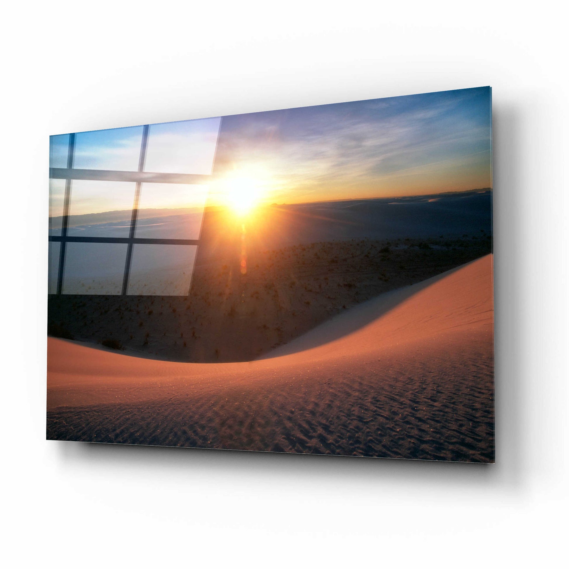 Epic Art 'Curved Dune Spot Removed' by Thomas Haney, Acrylic Glass Wall Art,16x12