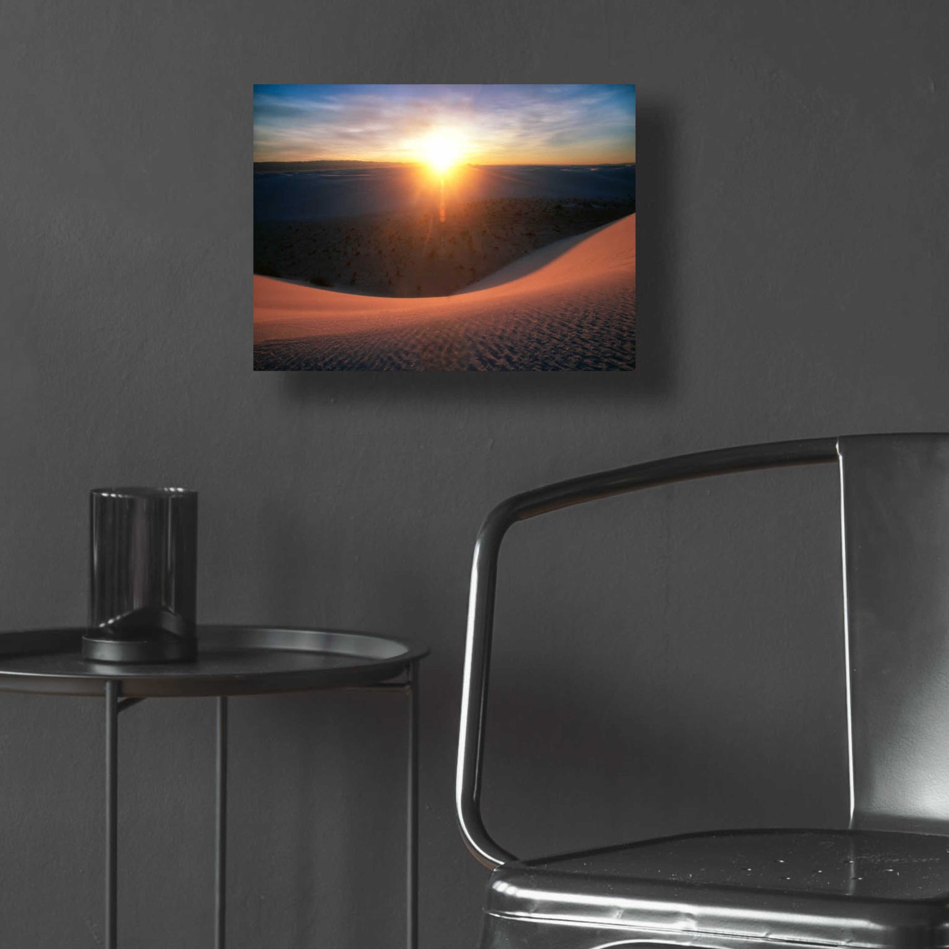 Epic Art 'Curved Dune Spot Removed' by Thomas Haney, Acrylic Glass Wall Art,16x12