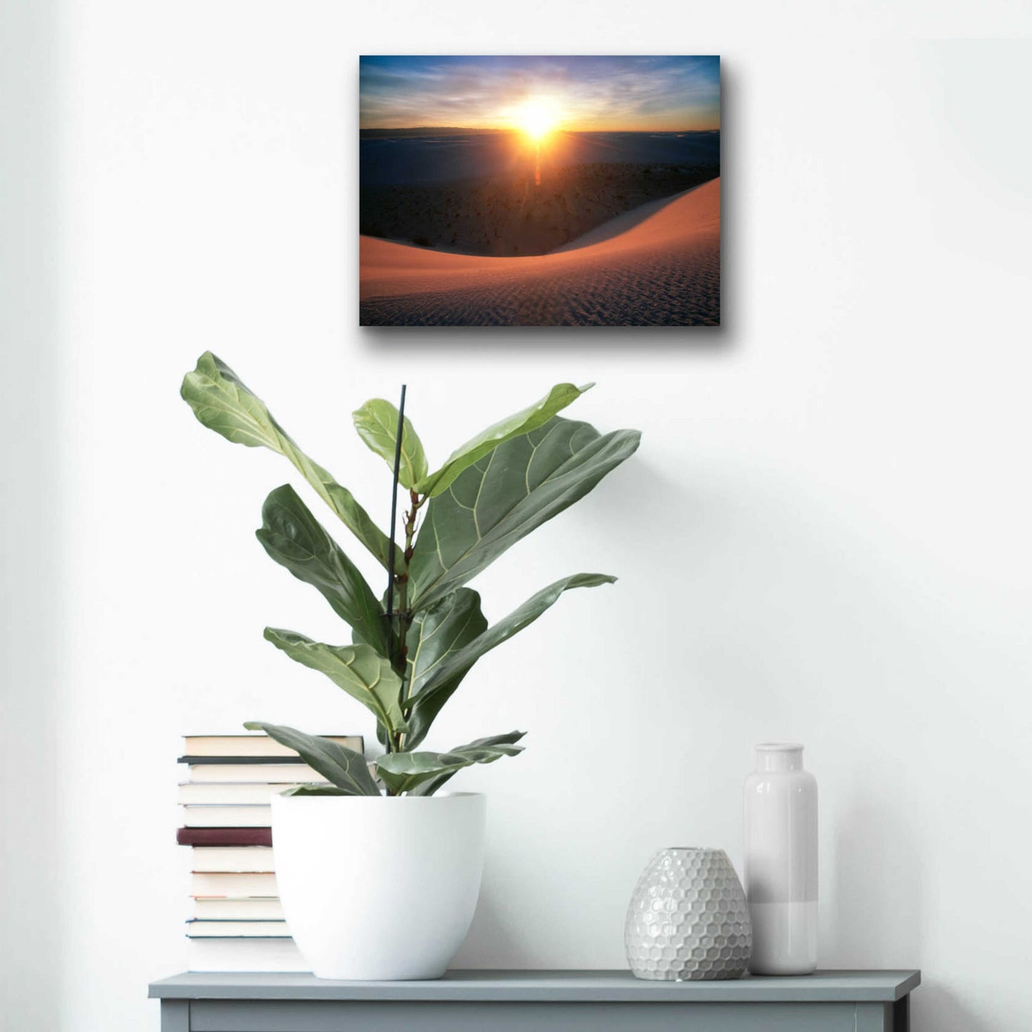 Epic Art 'Curved Dune Spot Removed' by Thomas Haney, Acrylic Glass Wall Art,16x12