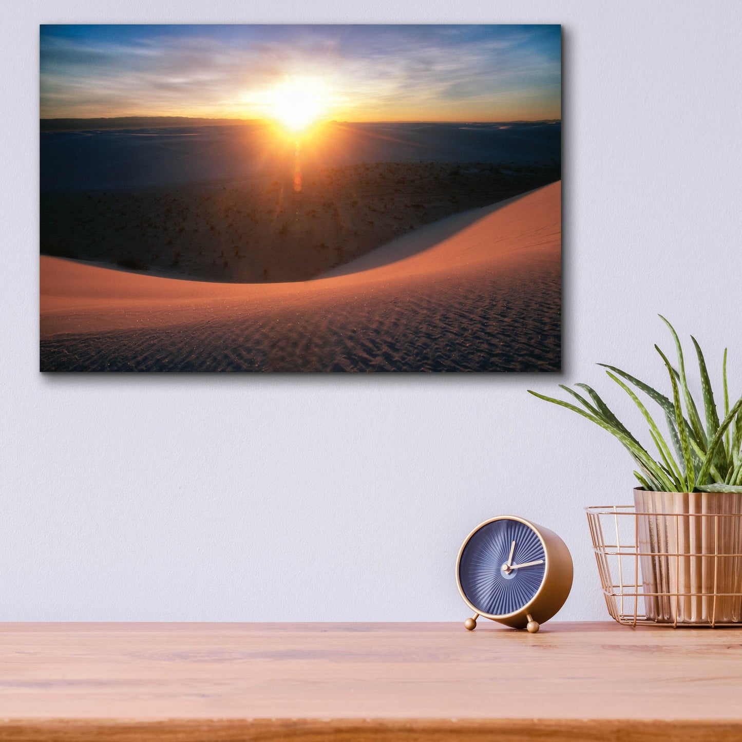 Epic Art 'Curved Dune Spot Removed' by Thomas Haney, Acrylic Glass Wall Art,16x12