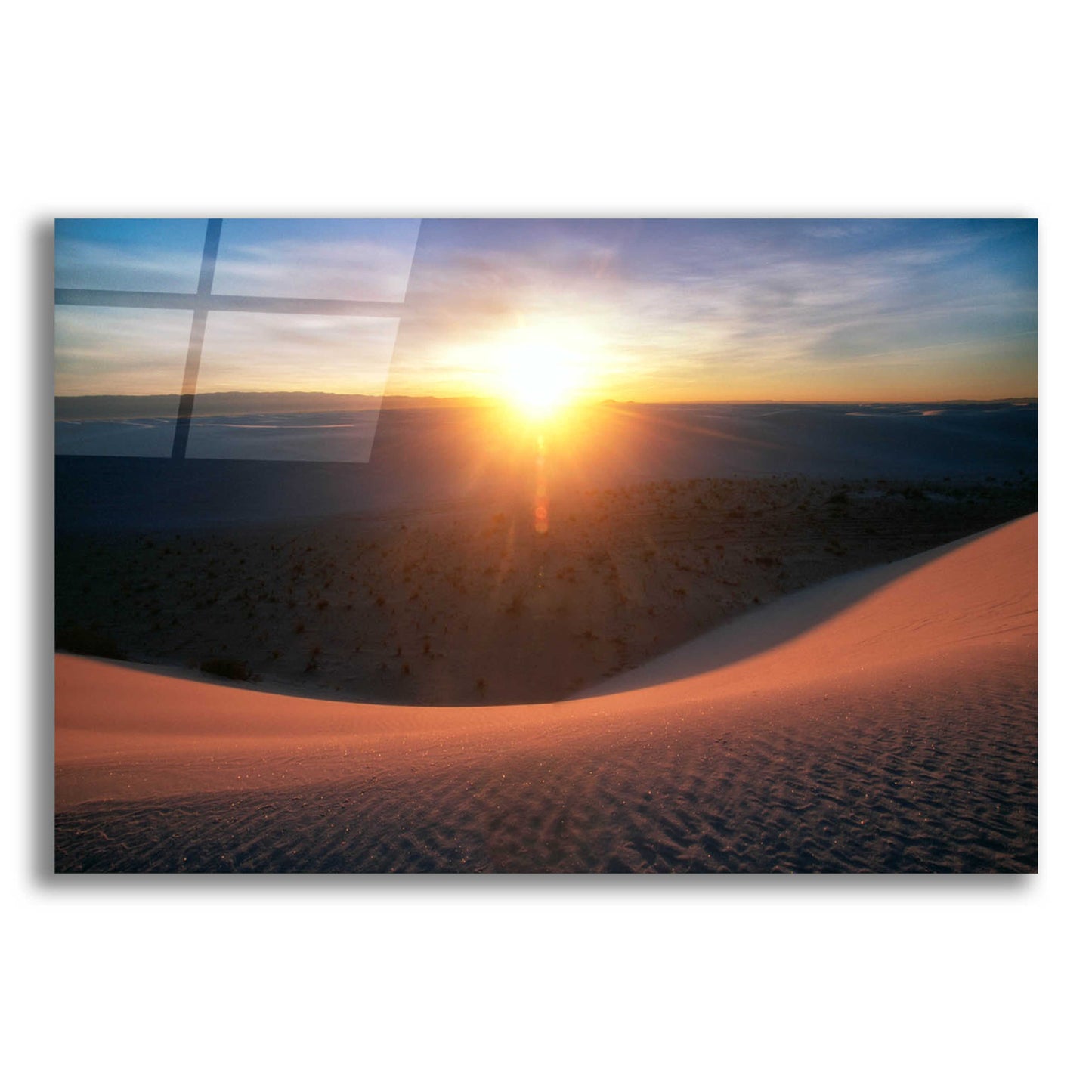 Epic Art 'Curved Dune Spot Removed' by Thomas Haney, Acrylic Glass Wall Art,16x12