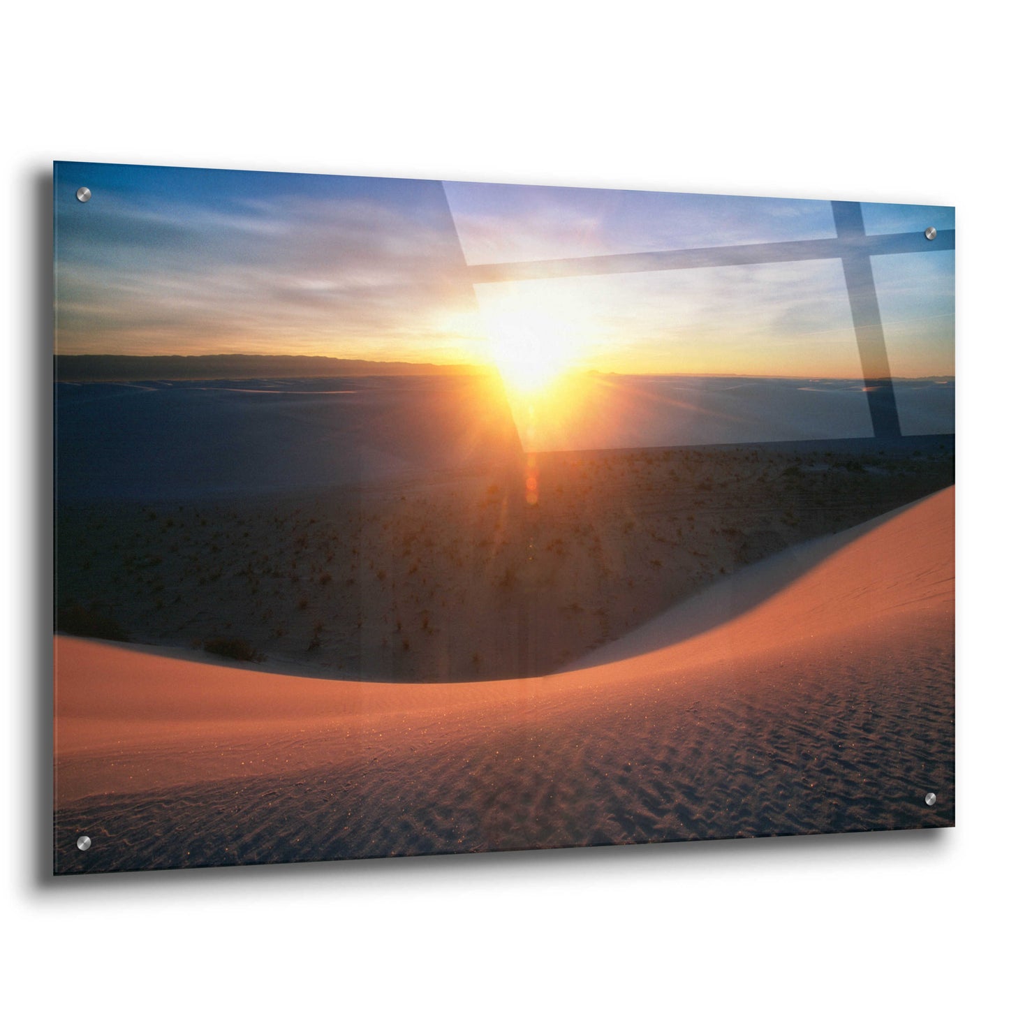 Epic Art 'Curved Dune Spot Removed' by Thomas Haney, Acrylic Glass Wall Art,36x24