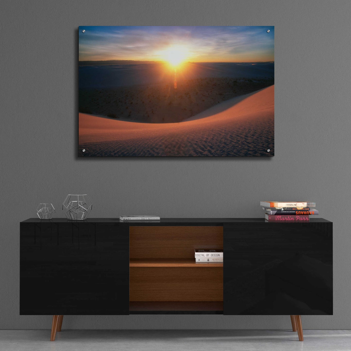 Epic Art 'Curved Dune Spot Removed' by Thomas Haney, Acrylic Glass Wall Art,36x24