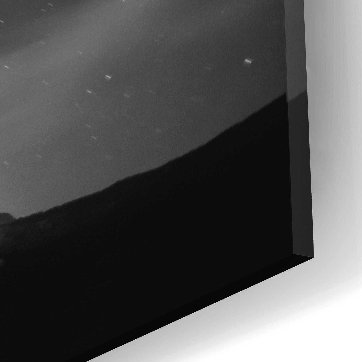 Epic Art 'Diamond Lake Moon Streak B&W' by Thomas Haney, Acrylic Glass Wall Art,12x16