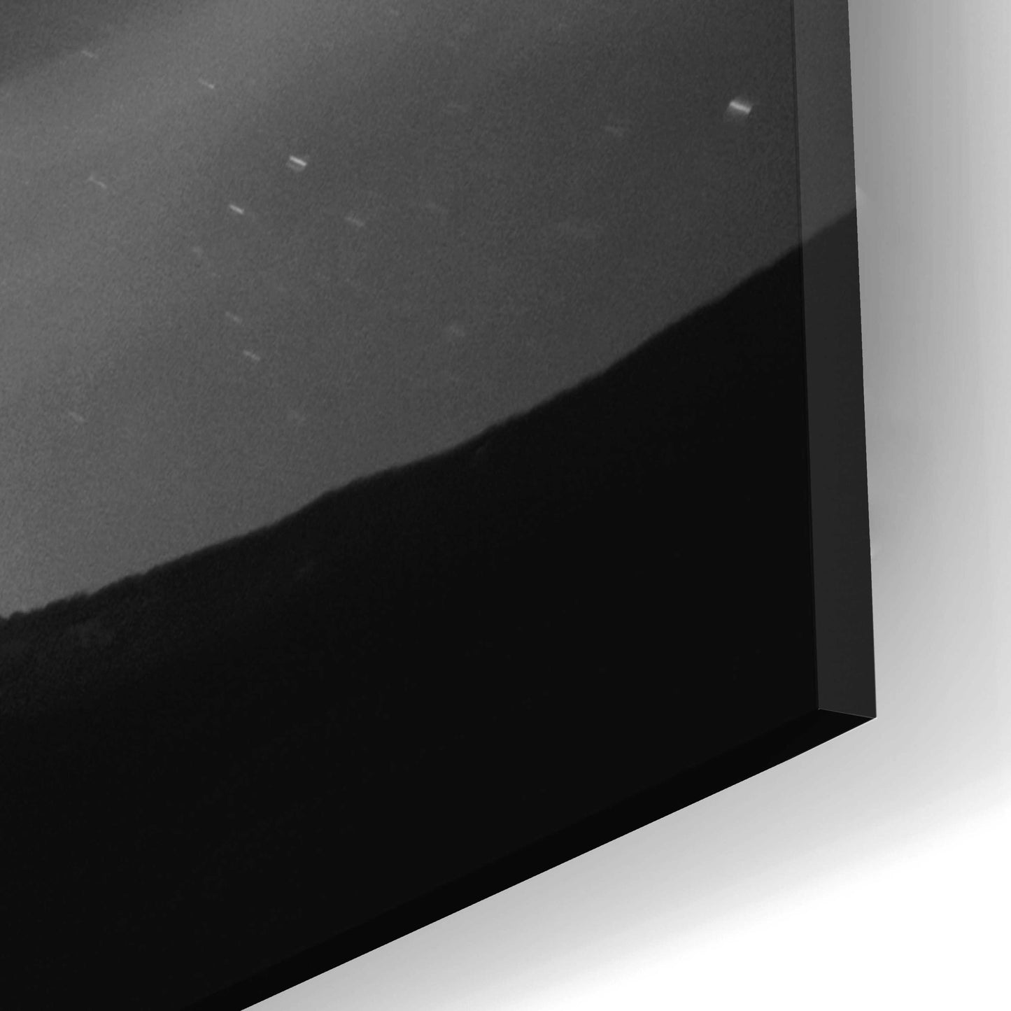 Epic Art 'Diamond Lake Moon Streak B&W' by Thomas Haney, Acrylic Glass Wall Art,16x24