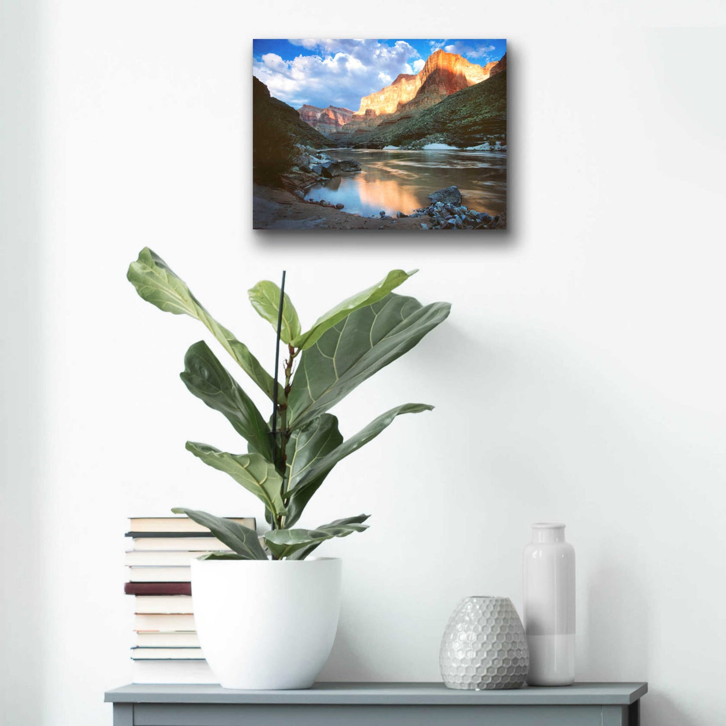 Epic Art 'Grand Canyon River' by Thomas Haney, Acrylic Glass Wall Art,16x12