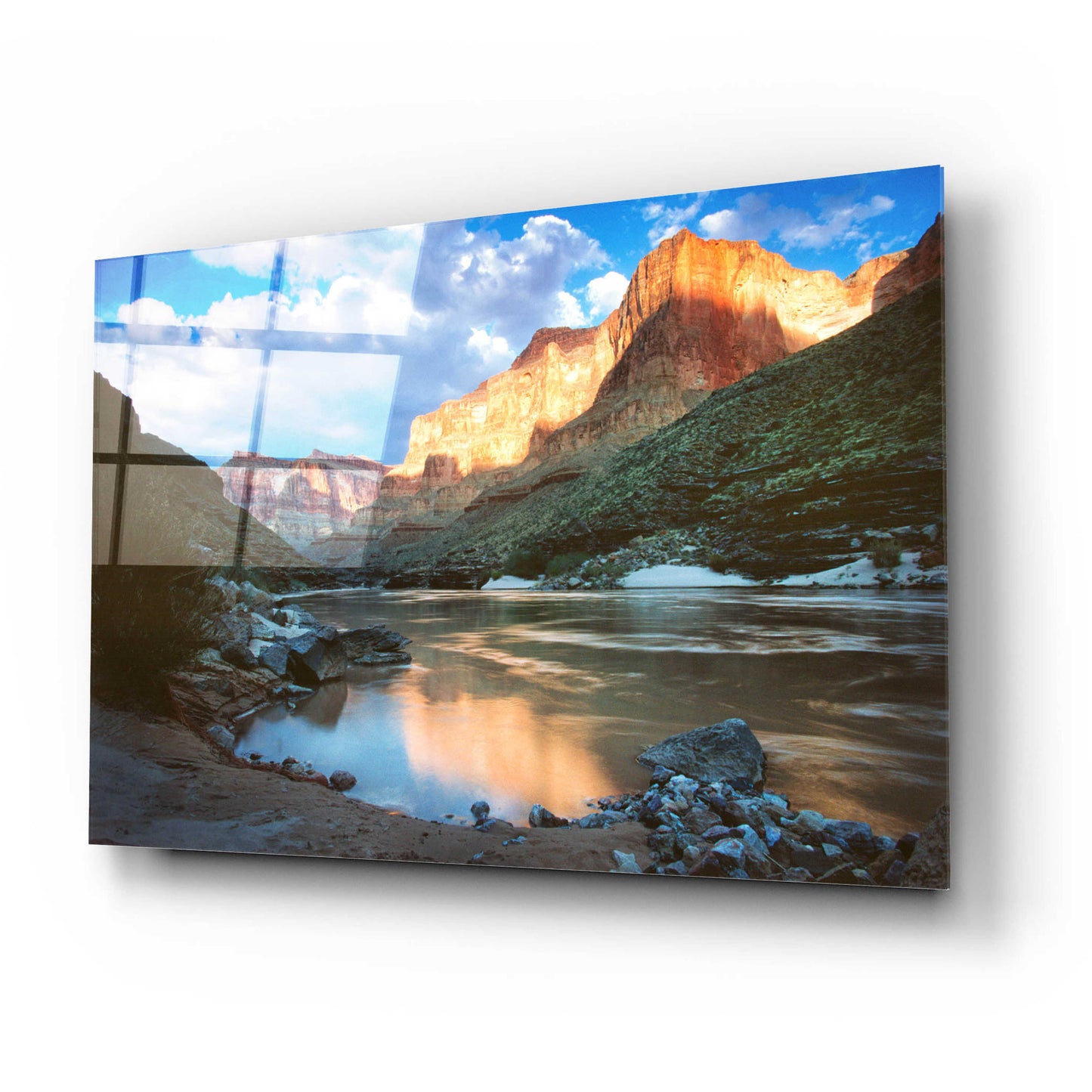 Epic Art 'Grand Canyon River' by Thomas Haney, Acrylic Glass Wall Art,24x16