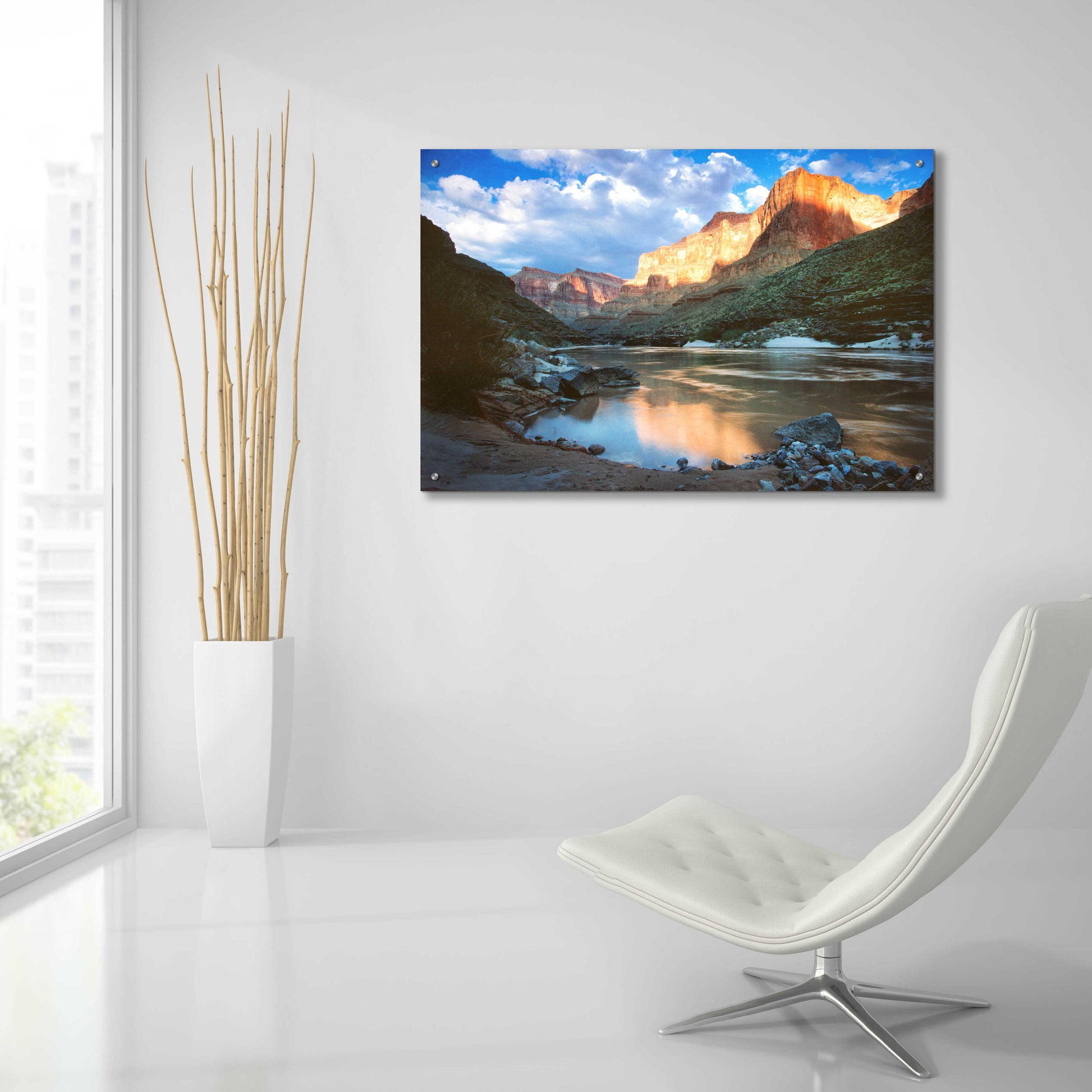 Epic Art 'Grand Canyon River' by Thomas Haney, Acrylic Glass Wall Art,36x24