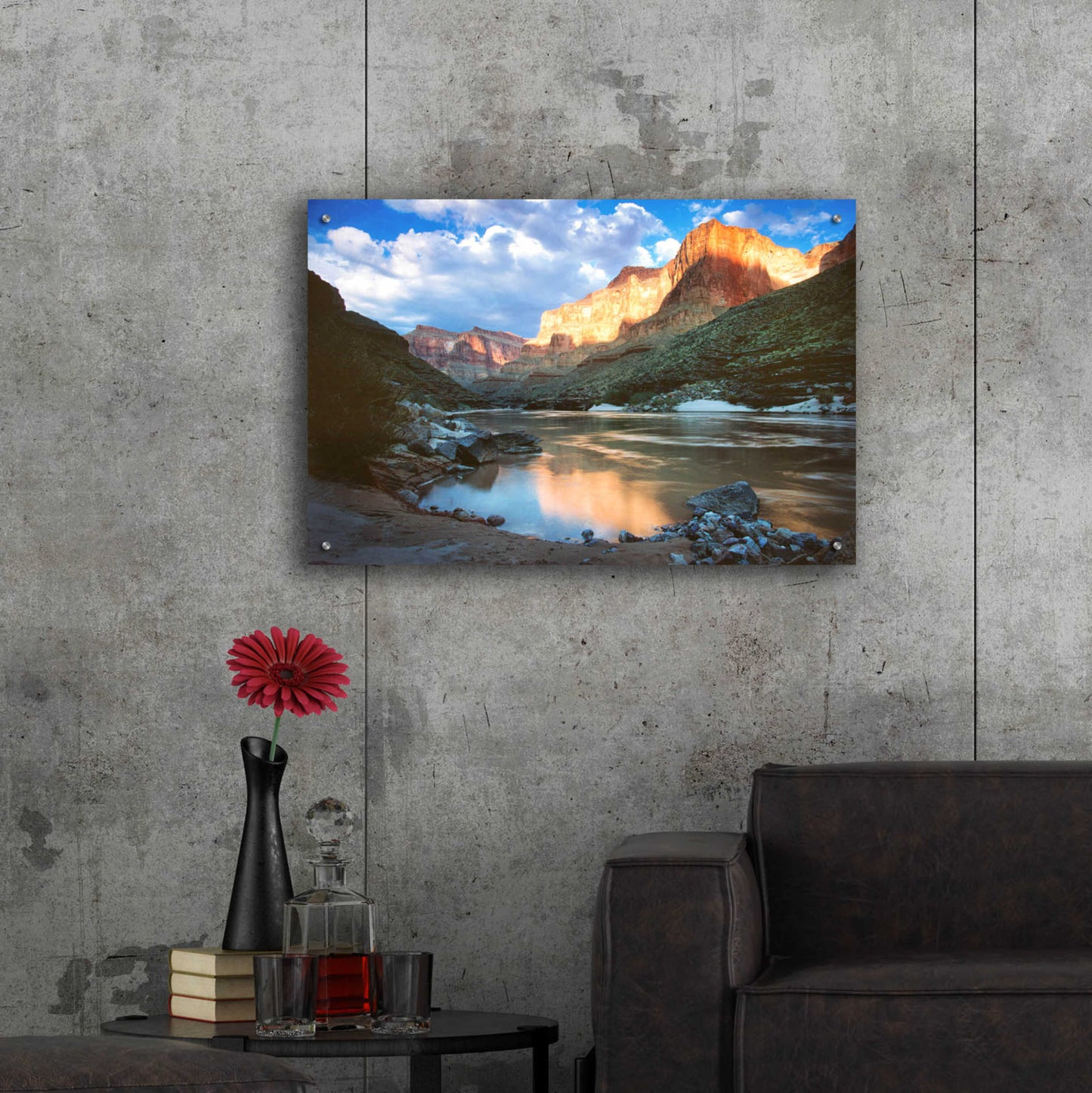 Epic Art 'Grand Canyon River' by Thomas Haney, Acrylic Glass Wall Art,36x24