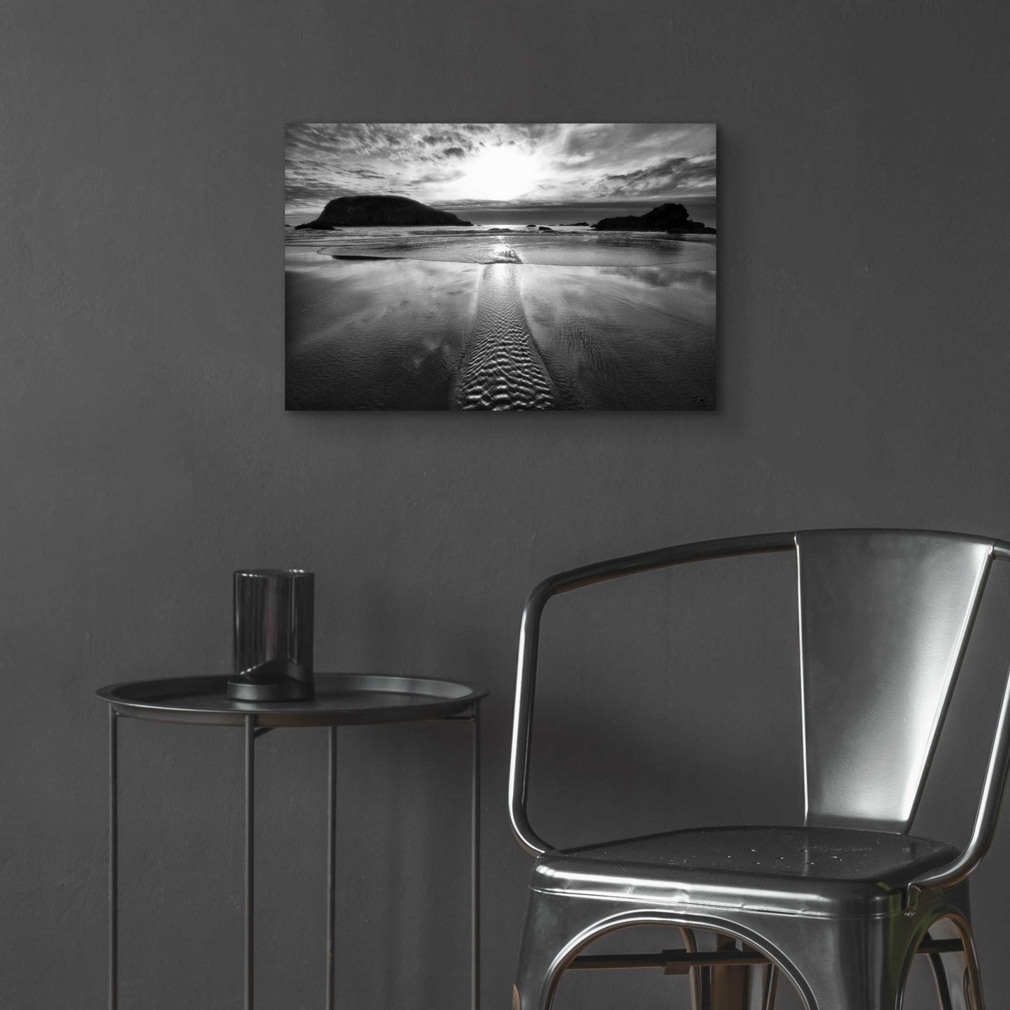 Epic Art 'Harris Stream 1 B&W' by Thomas Haney, Acrylic Glass Wall Art,24x16