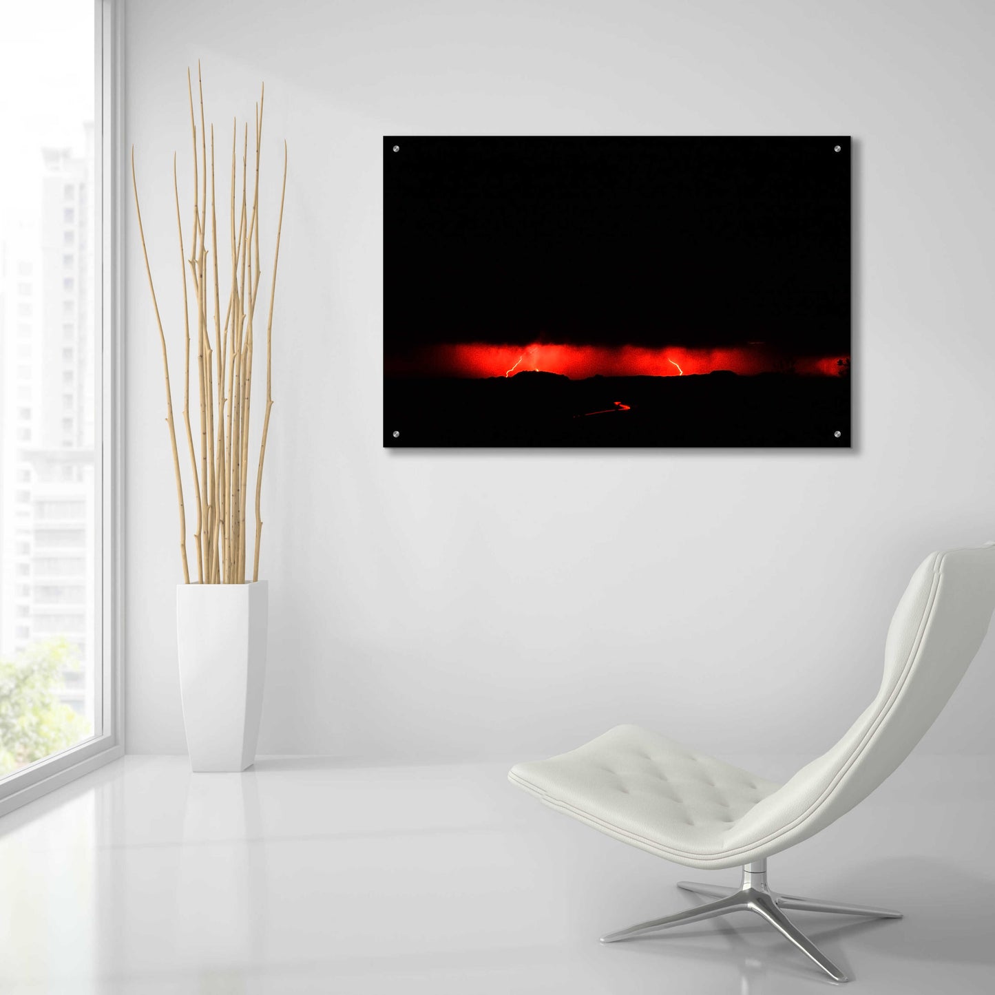 Epic Art 'Lightning Proc' by Thomas Haney, Acrylic Glass Wall Art,36x24