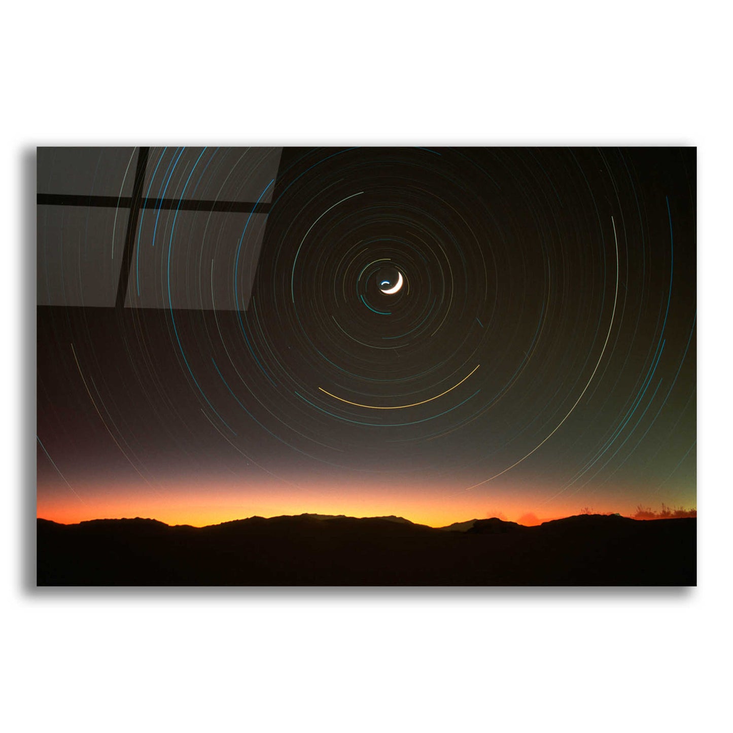 Epic Art 'Moon North Star' by Thomas Haney, Acrylic Glass Wall Art