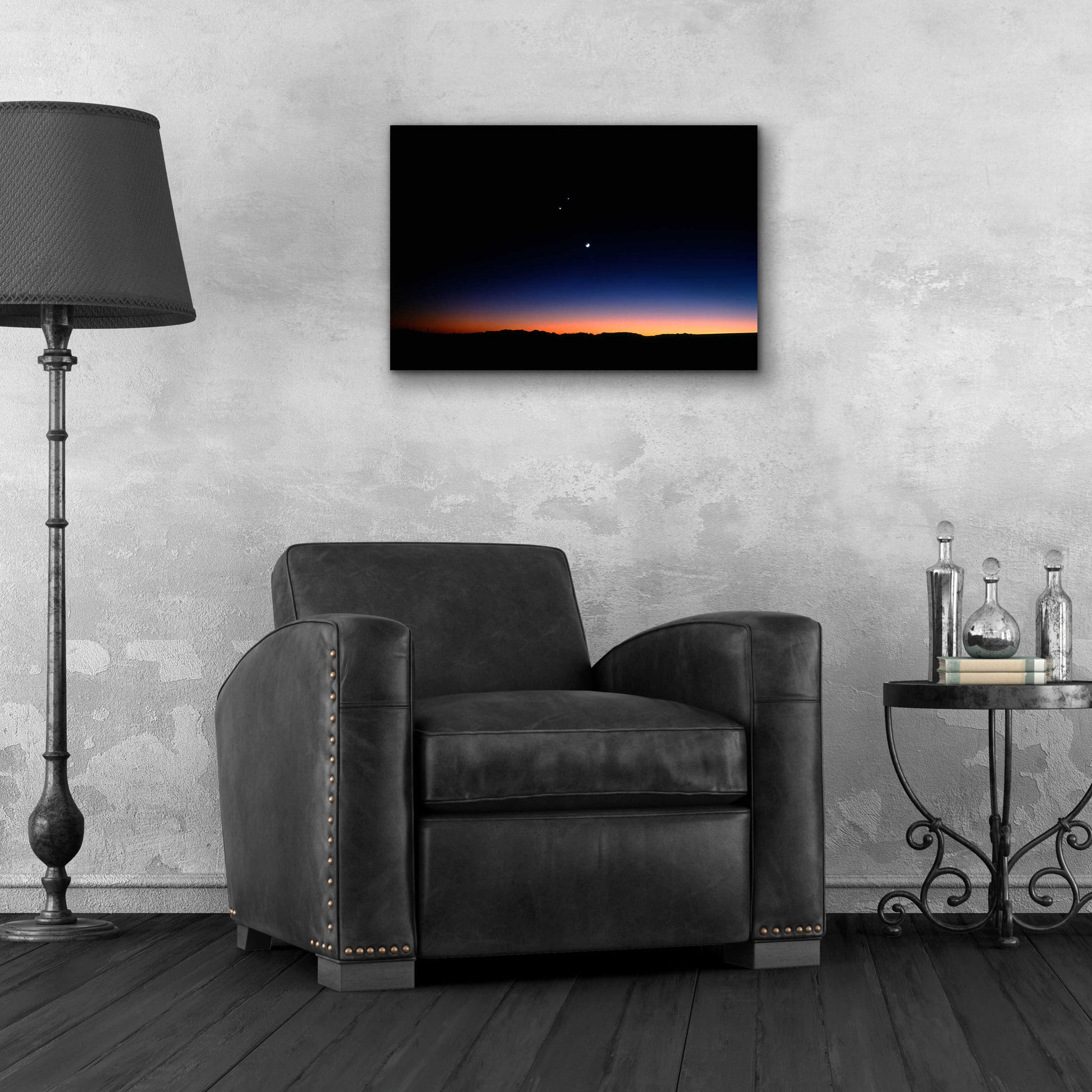 Epic Art 'Moon Planets' by Thomas Haney, Acrylic Glass Wall Art,24x16