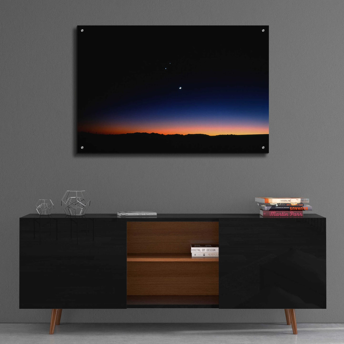 Epic Art 'Moon Planets' by Thomas Haney, Acrylic Glass Wall Art,36x24