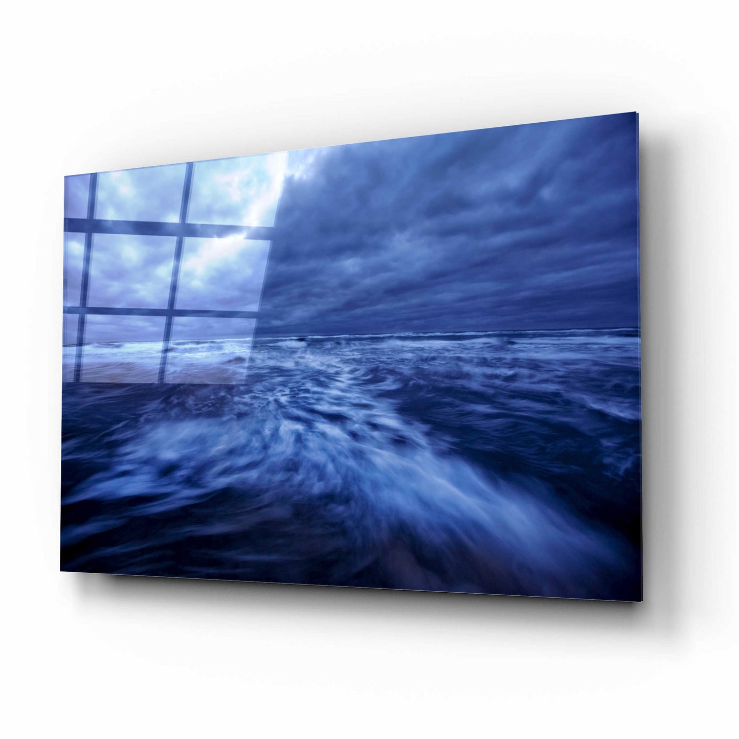 Epic Art 'Ocean Turmoil' by Thomas Haney, Acrylic Glass Wall Art,16x12