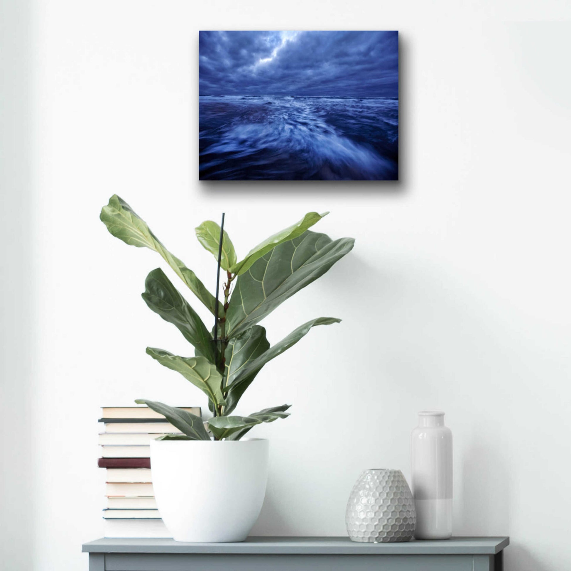 Epic Art 'Ocean Turmoil' by Thomas Haney, Acrylic Glass Wall Art,16x12