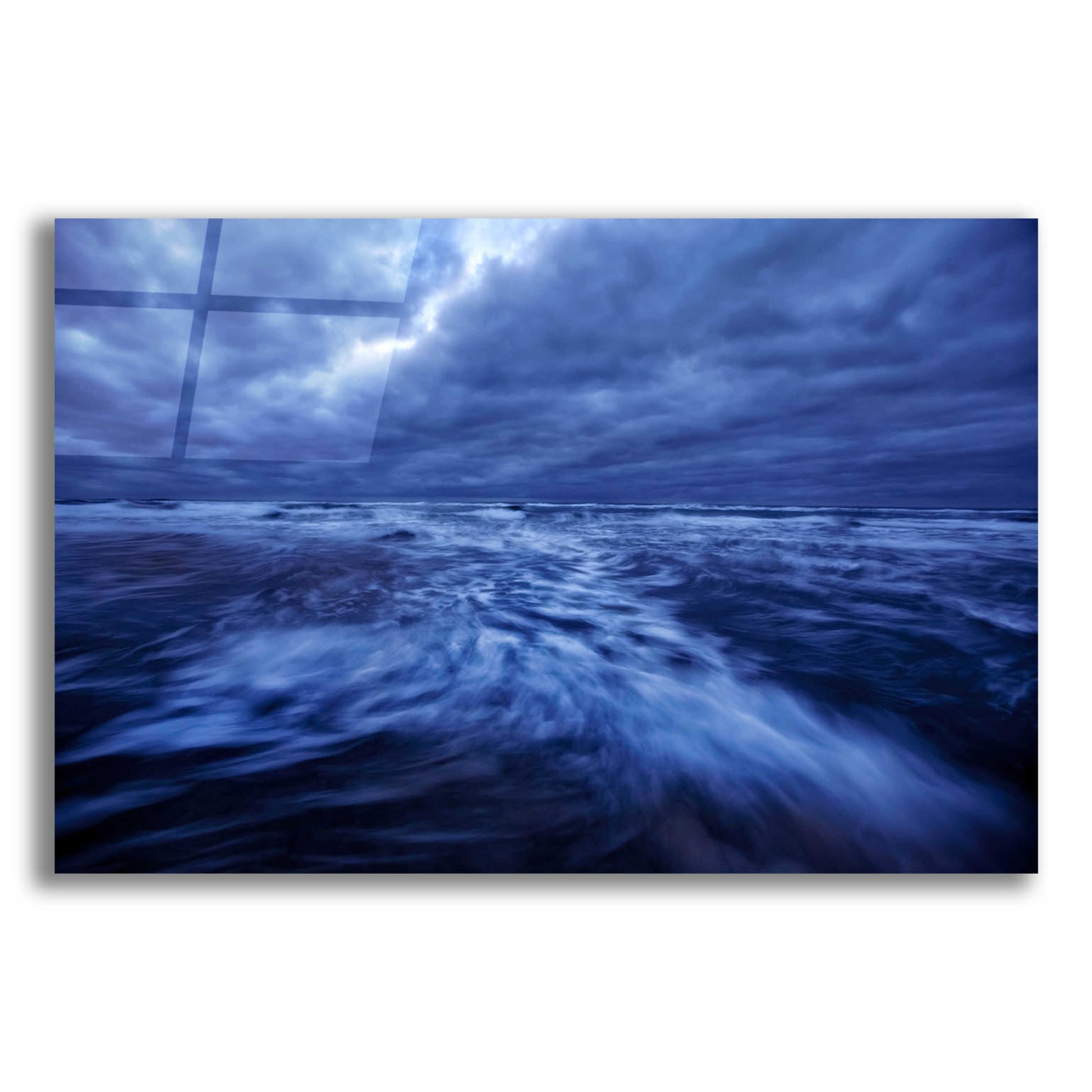 Epic Art 'Ocean Turmoil' by Thomas Haney, Acrylic Glass Wall Art,16x12